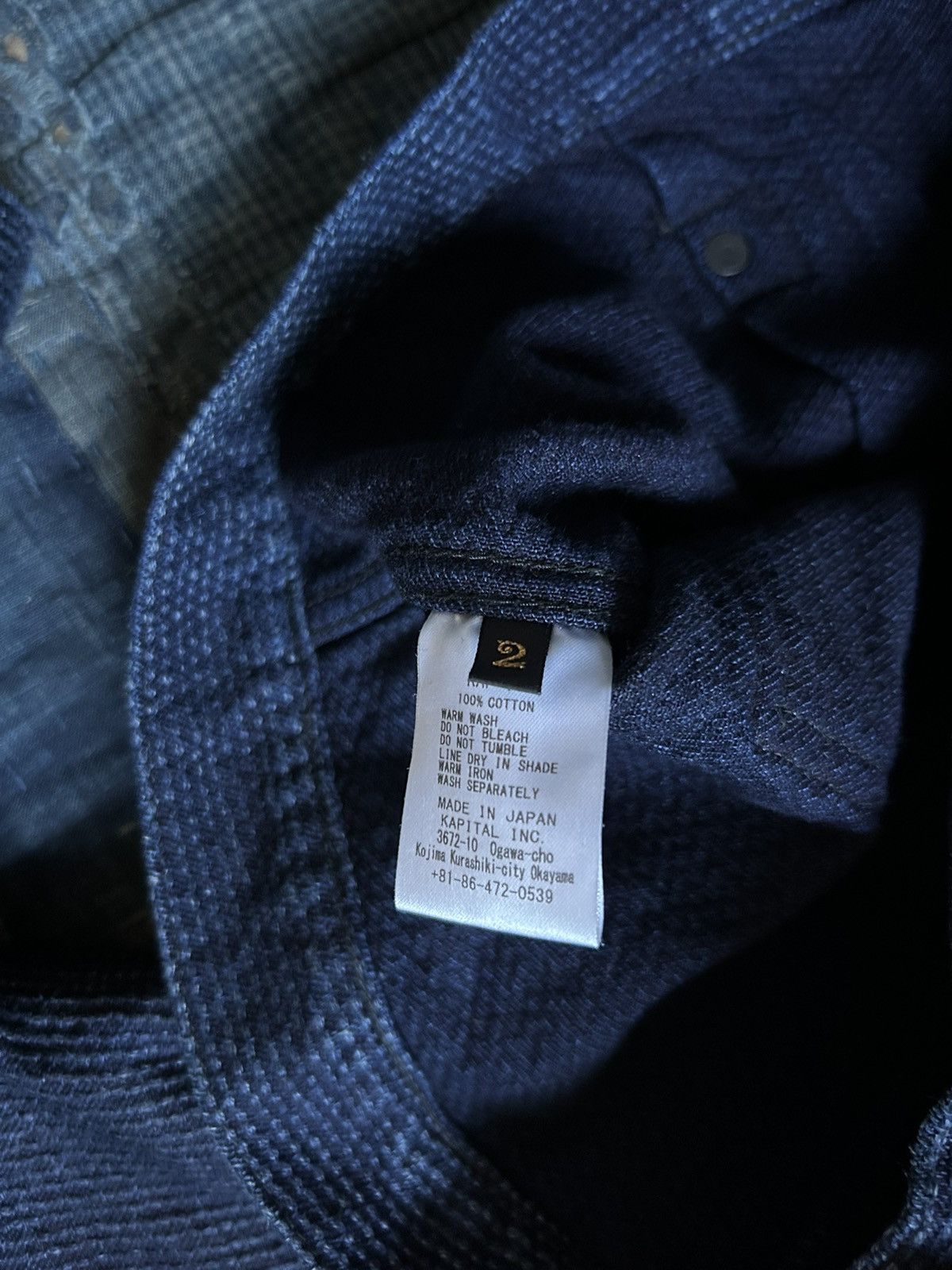 Kapital Kapital indigo CENTURY DENIM 1st Jacket NO. 1.2.3-S Size US M / EU 48-50 / 2 - 12 Thumbnail