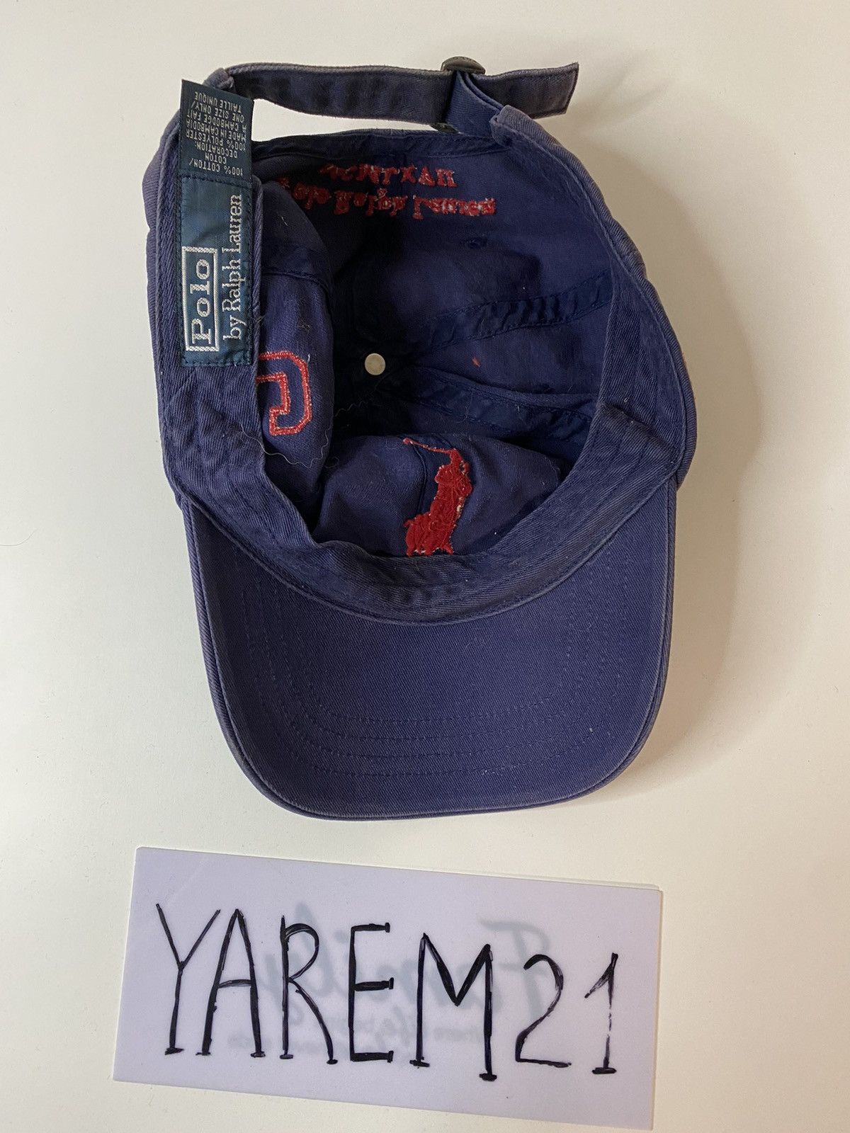 Vintage Polo Ralph Lauren vintage cap hat Size ONE SIZE - 6 Thumbnail