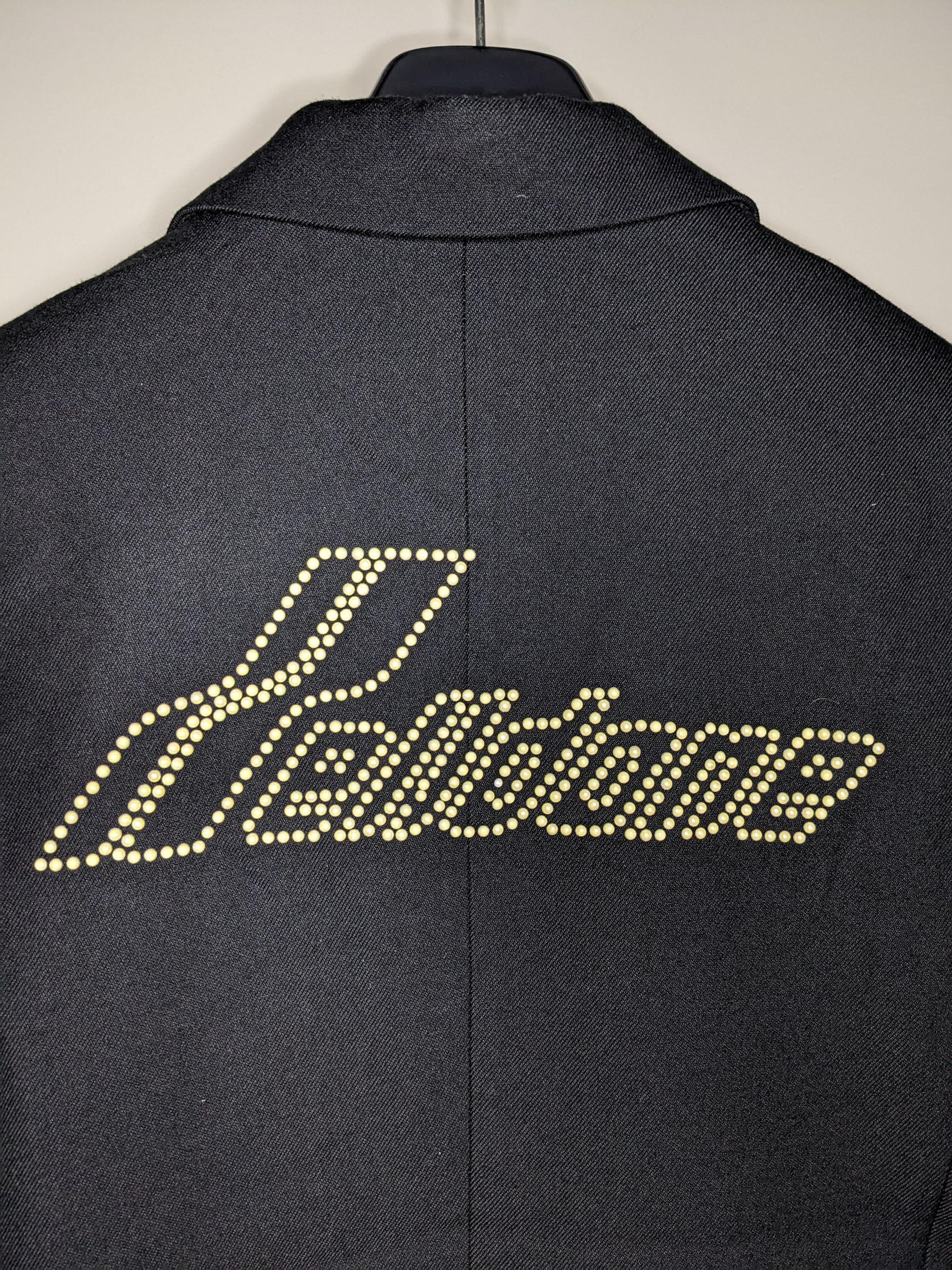 WE11DONE We11done Rhinestone Logo Blazer Flare Elbow Unisex Medium Size US M / EU 48-50 / 2 - 8 Thumbnail