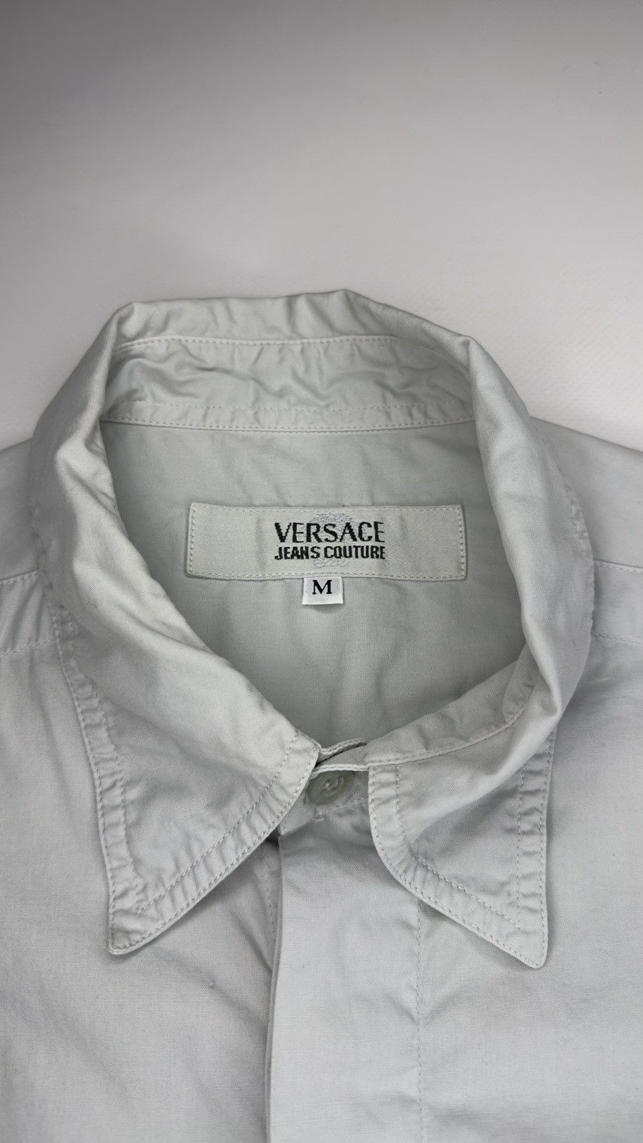 Versace Jeans Couture Versace Jeans Couture Short Sleeve Shirt – Grey M Size US M / EU 48-50 / 2 - 2 Thumbnail