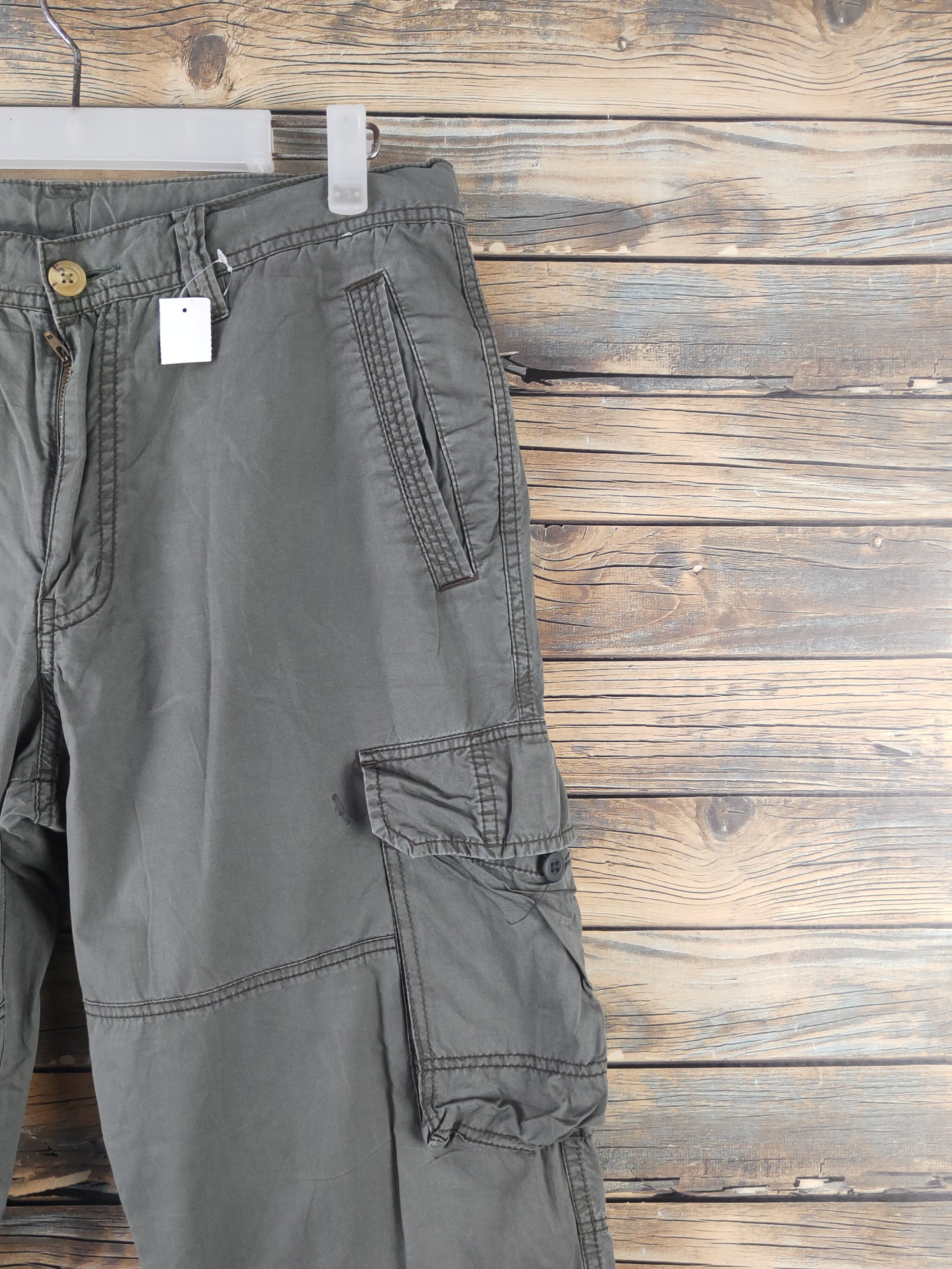 Japanese Brand DL Uniqlo Dark Green Multipocket Cargo Pants #1921 Size US 32 / EU 48 - 5 Thumbnail