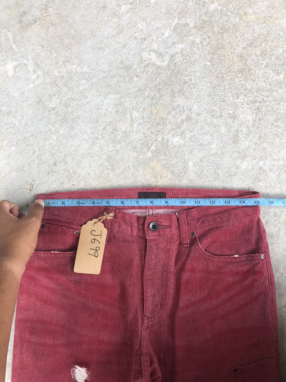 Issey Miyake Distressed Jeans Tete Homme Skinny Jeans Japanese Size US 30 / EU 46 - 21 Thumbnail