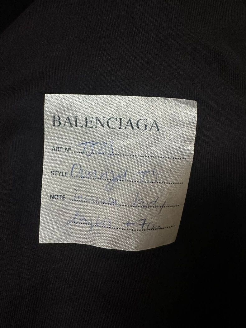 Balenciaga Balenciaga Black Post-it Short Sleeve Size US M / EU 48-50 / 2 - 3 Thumbnail