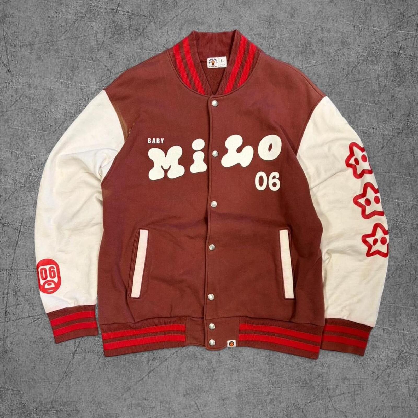 Bape Bape F/W 2006 Baby Milo Varsity Jacket Size US L / EU 52-54 / 3 - 1 Thumbnail
