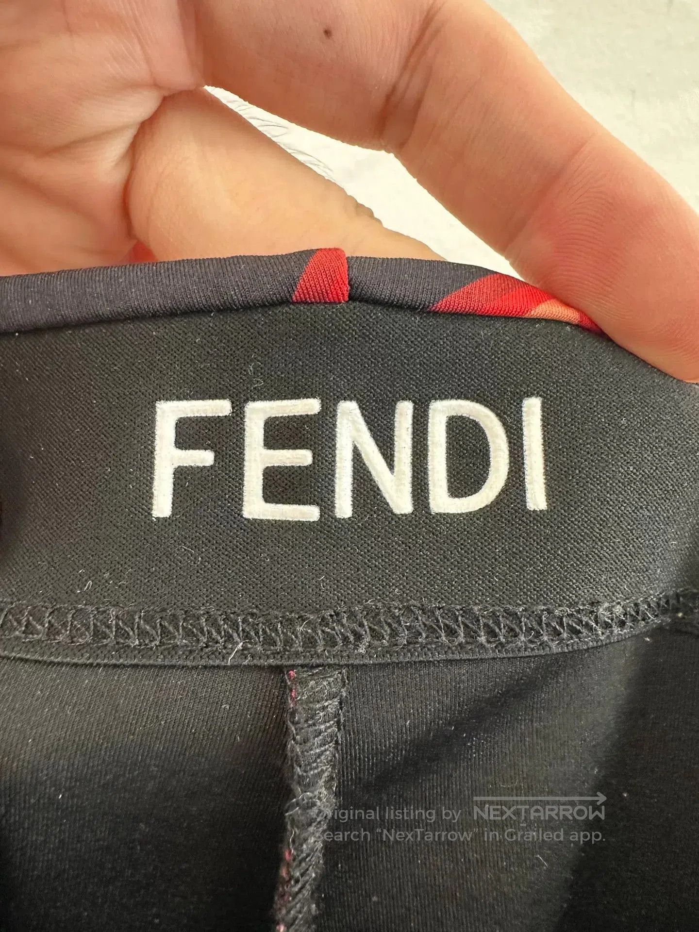 Fendi Fendi Red Black Heart Print Women's Sweatpants. Size 39" - 4 Thumbnail