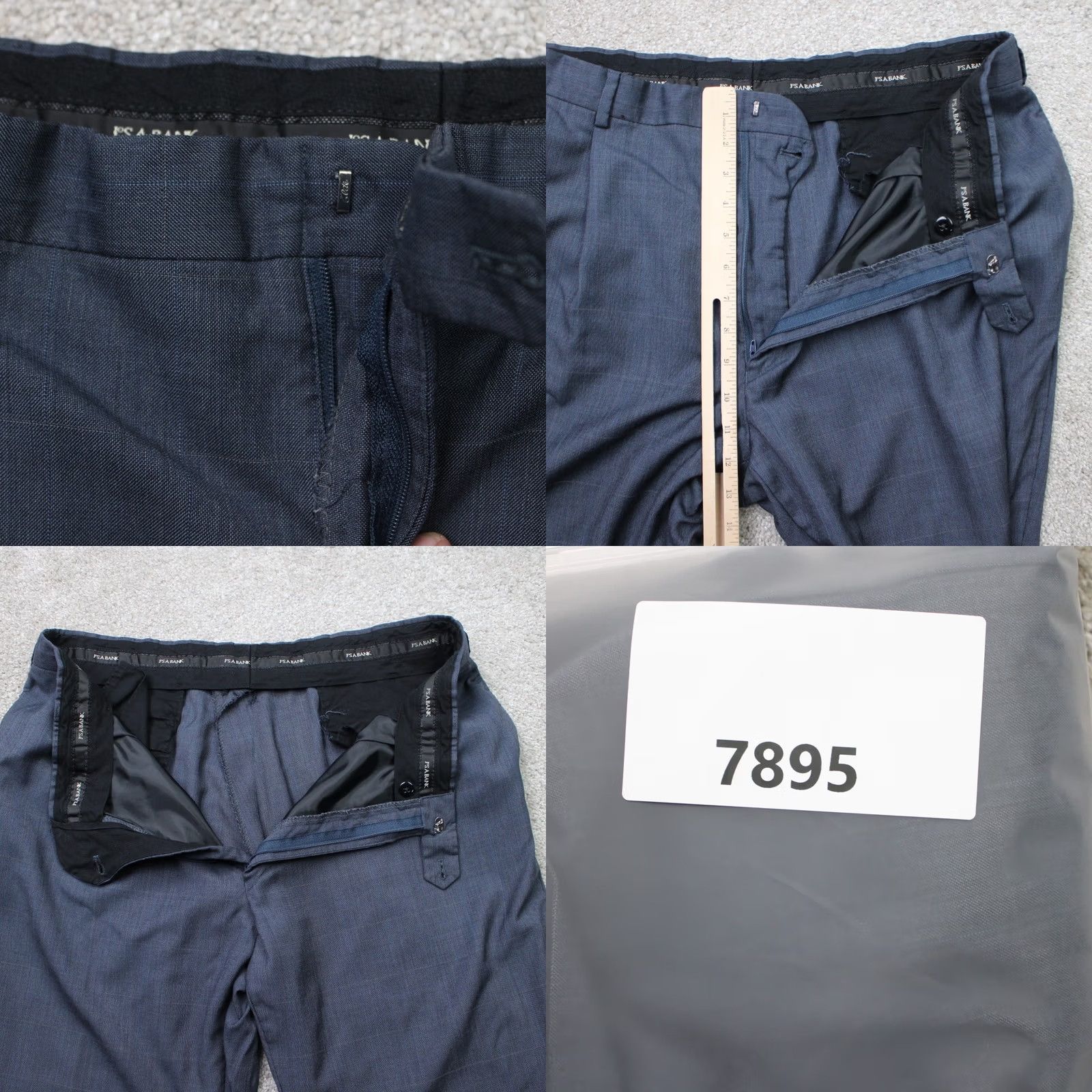Jos. A. Bank Jos. A. Bank Pants Mens 39x28 Gray/Blue Check Wool/Silk Blend Flat Front Cuffed Pants Mens 39x28 Gray/Blue Check Wool/Silk Blend Flat Front Cuffed Size US 38 / EU 54 - 8 Thumbnail