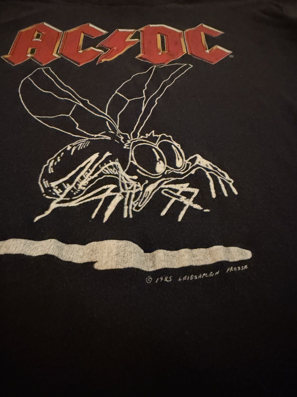 Band Tees 1985 AC/DC fly on the wall tour Size US L / EU 52-54 / 3 - 2 Thumbnail