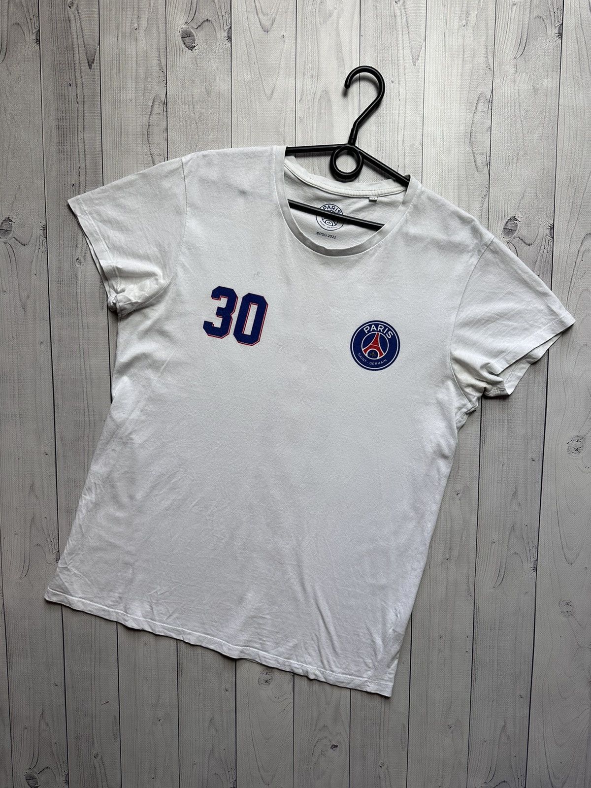 Other 30 Messi soccer tee Paris PSG size M white Size US M / EU 48-50 / 2 - 2 Thumbnail
