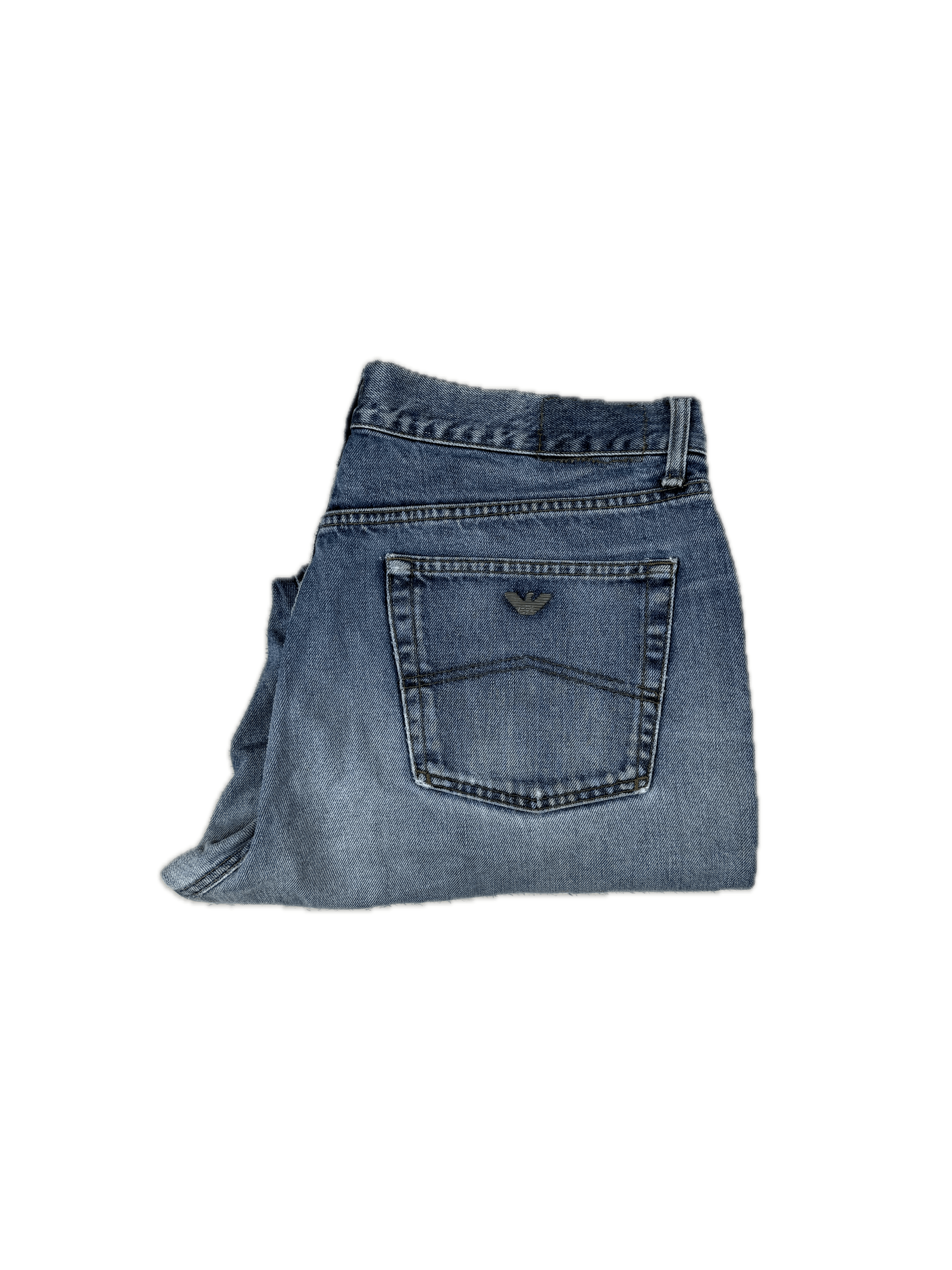 Armani × Vintage Armani Jeans Vintage Pants J16 Relaxed Fit Straight Blue Size US 38 / EU 54 - 1 Thumbnail
