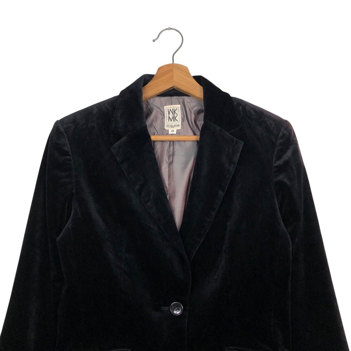 Michel Klein 📌Vintage Cropped Biker Jacket Michel Klein Paris Size M / US 6-8 / IT 42-44 - 4 Thumbnail