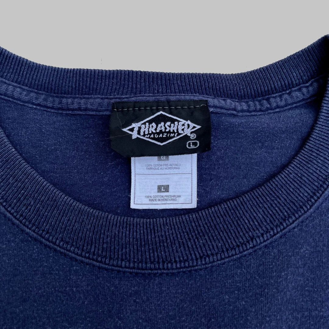 Thrasher × Vintage Thrasher Magazine 1990 90s Vintage Mark Gonzales T-Shirt Size US L / EU 52-54 / 3 - 4 Thumbnail