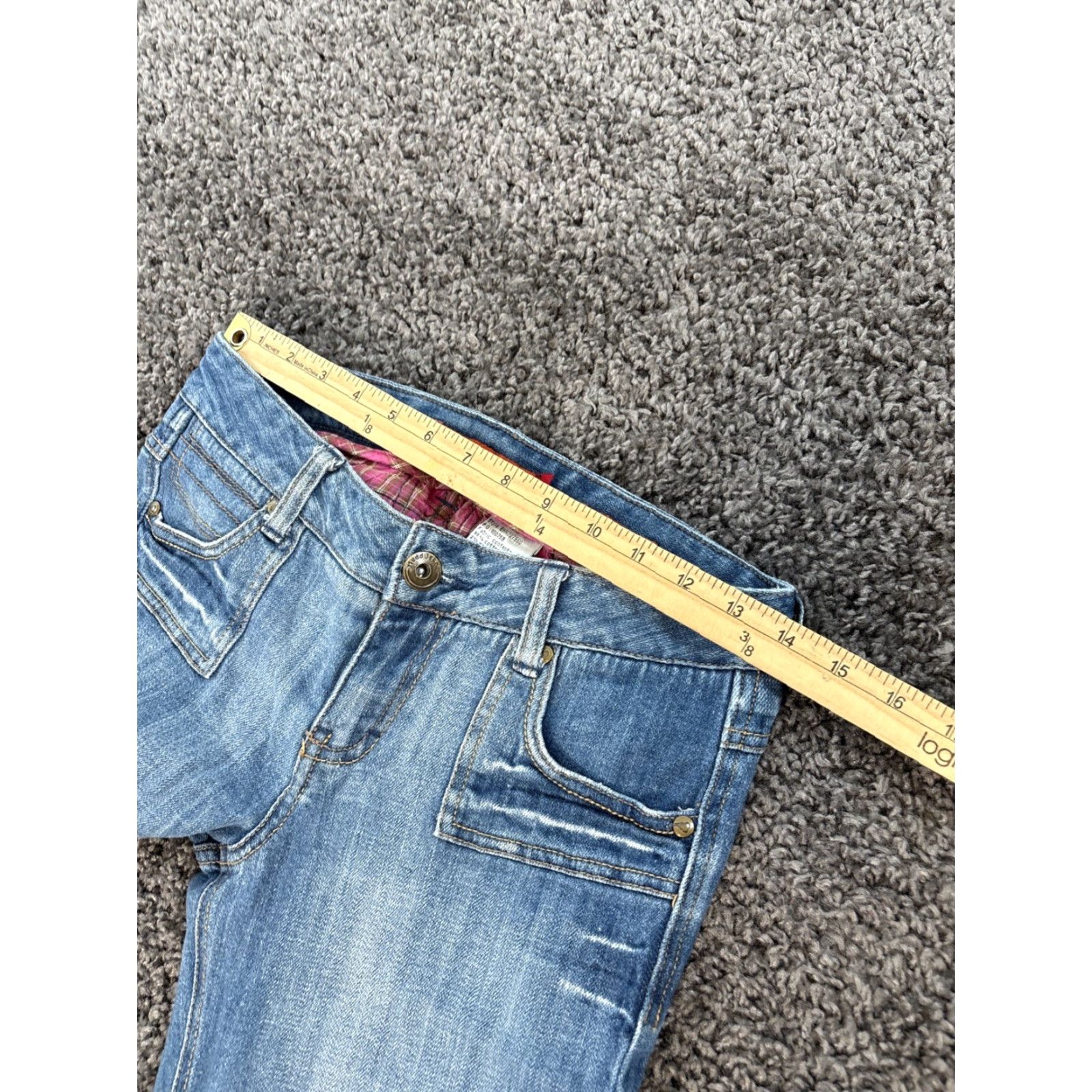 Vintage VINTAGE Mudd Jeans Women Bootcut 28x31 Light Wash Distressed 90s Mens Womens Girl? Size 28" / US 6 / IT 42 - 4 Thumbnail