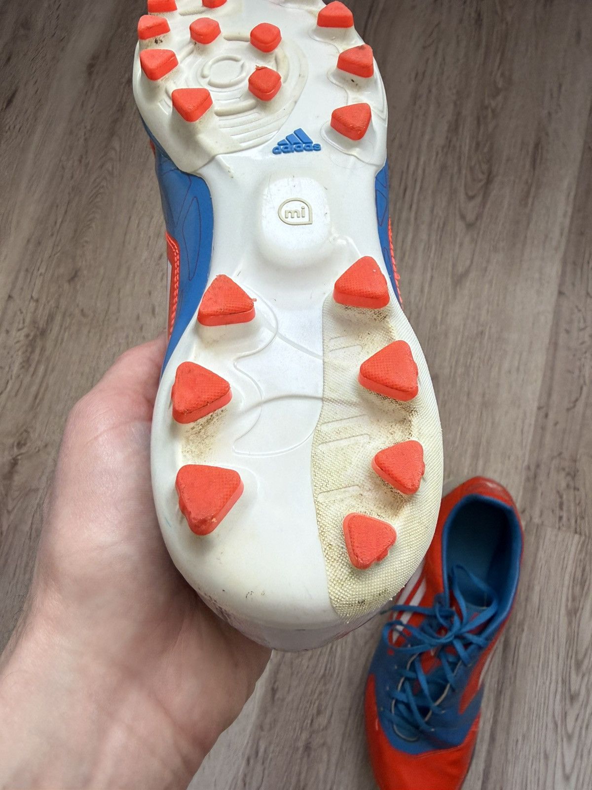 Adidas Adidas F50 Soccer Cleats Red Blue FG Size US 9.5 (V21304) Size US 9.5 / EU 42-43 - 11 Thumbnail