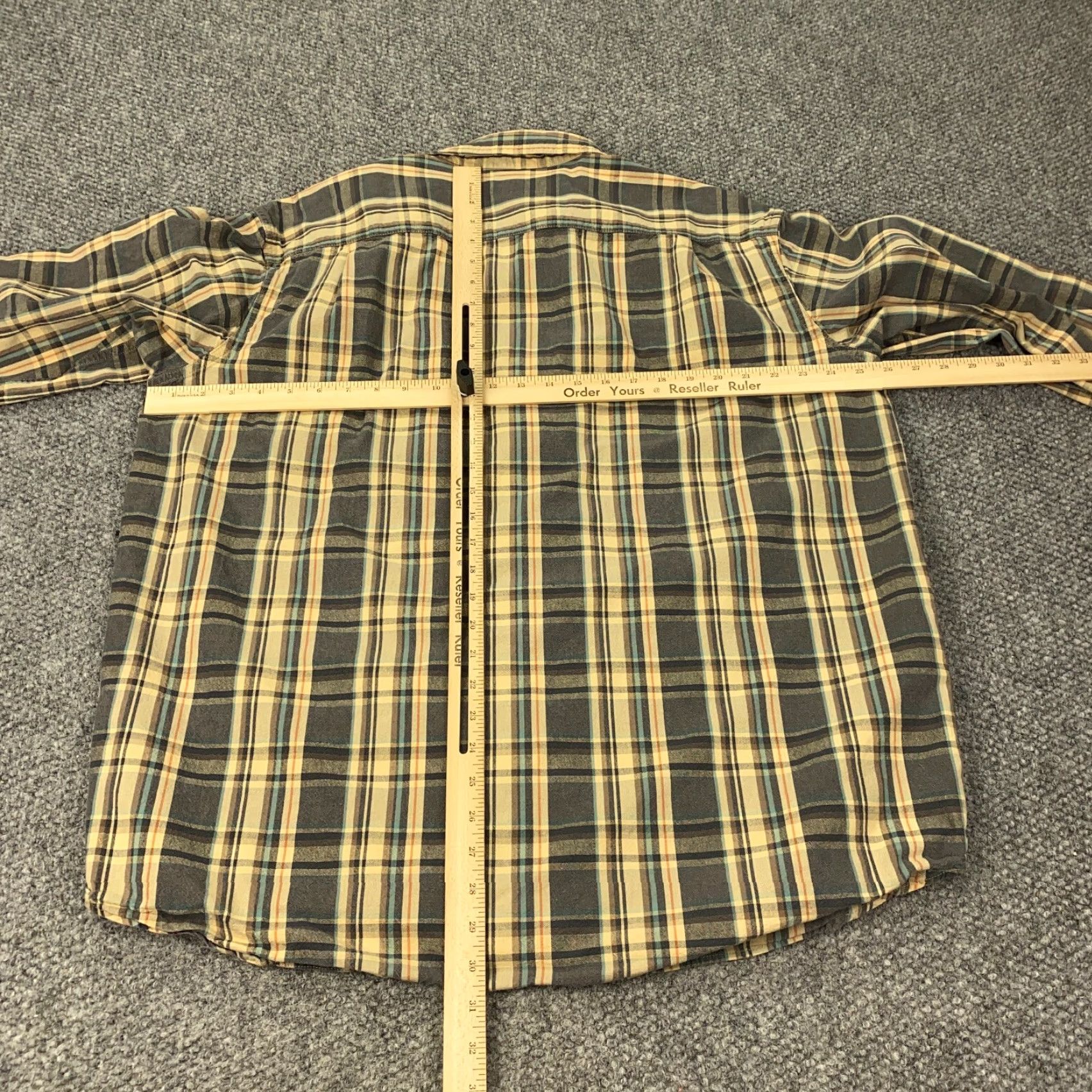 Vintage VINTAGE L.L.Bean Shirt Men XL Beige Plaid Heavyweight Button-Up Long Sleeve Classic Fit Size US XL / EU 56 / 4 - 5 Thumbnail