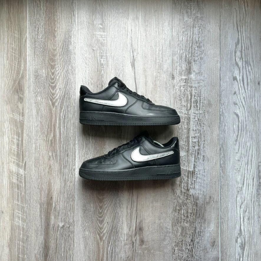 Black Nike Air Force 1 Swoosh Pack | Grailed