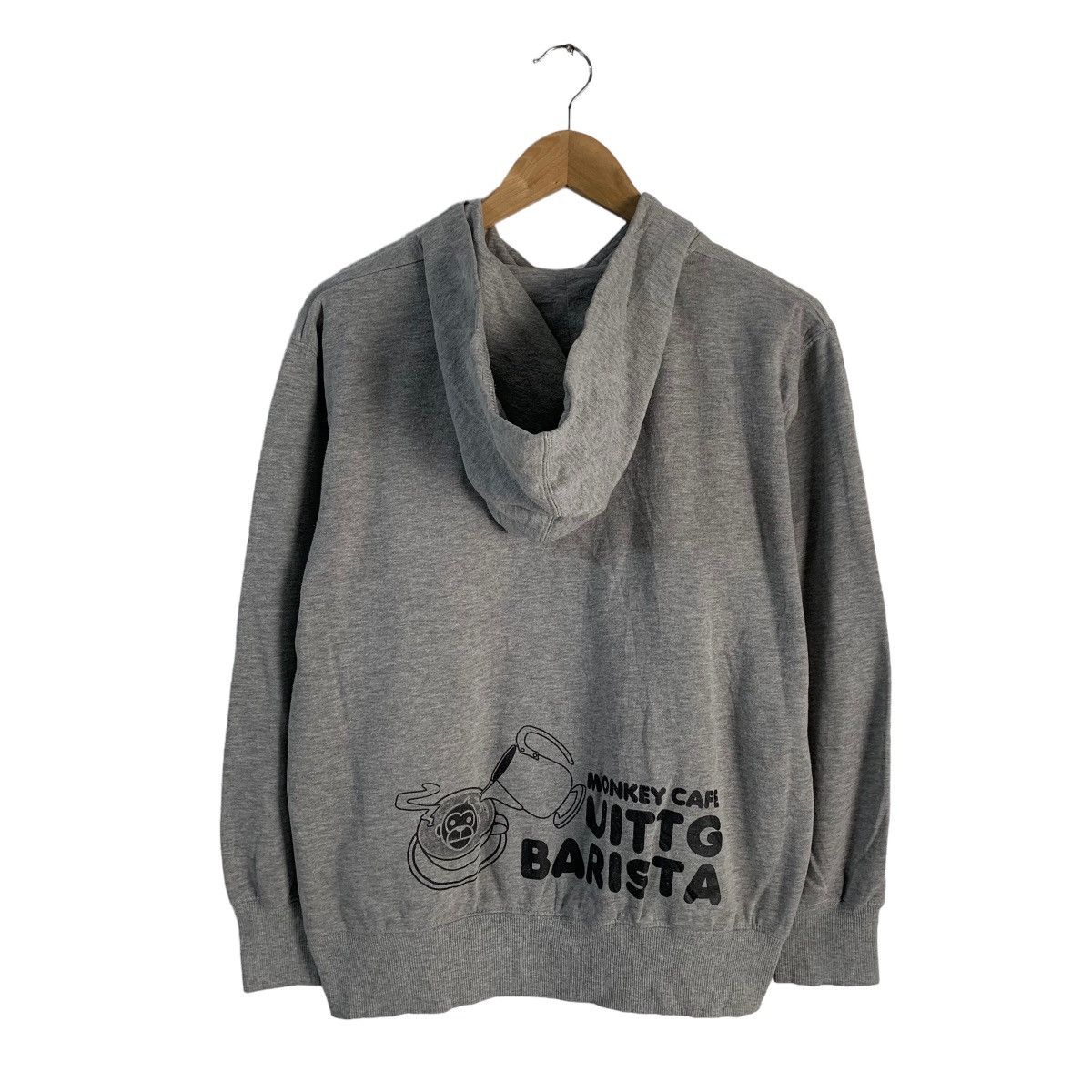 Japanese Brand Uittg Baby Monkey Cafe Barista Pullover Hoodie Size US M / EU 48-50 / 2 - 5 Thumbnail