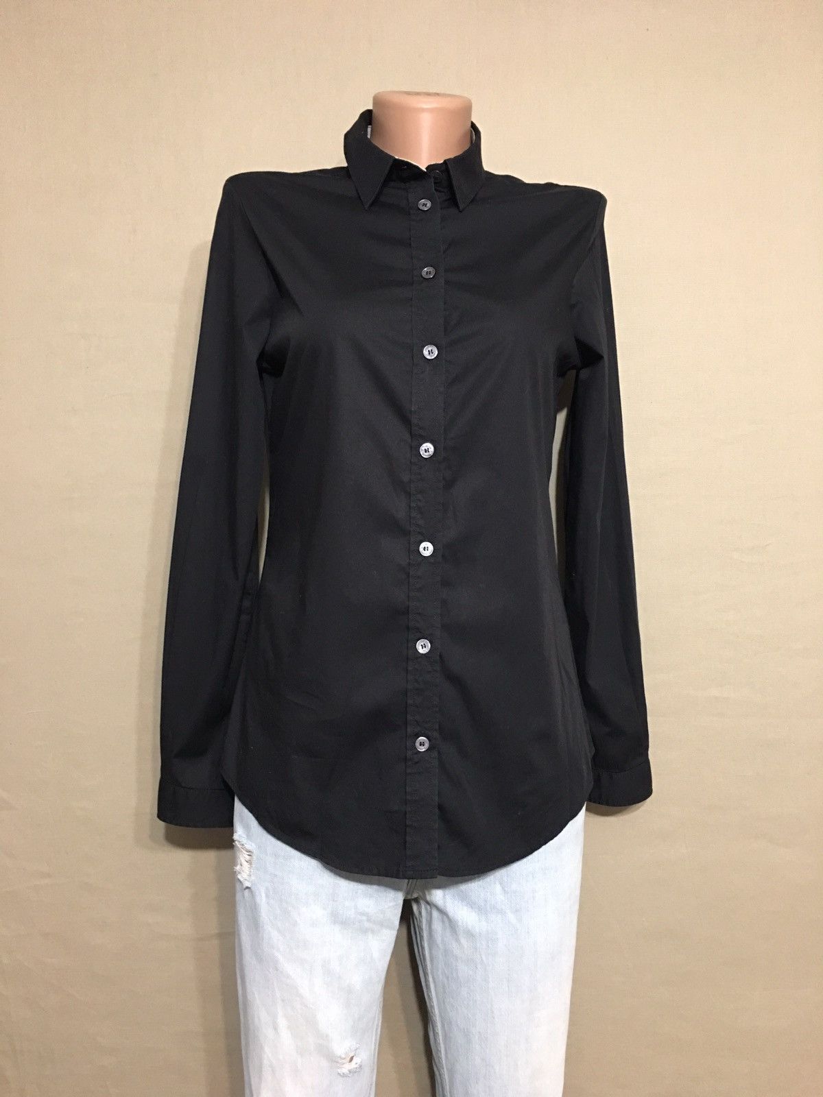 Burberry BURBERRY BRIT Black Cotton Shirt Size XS Size XS / US 0-2 / IT 36-38 - 1 Thumbnail