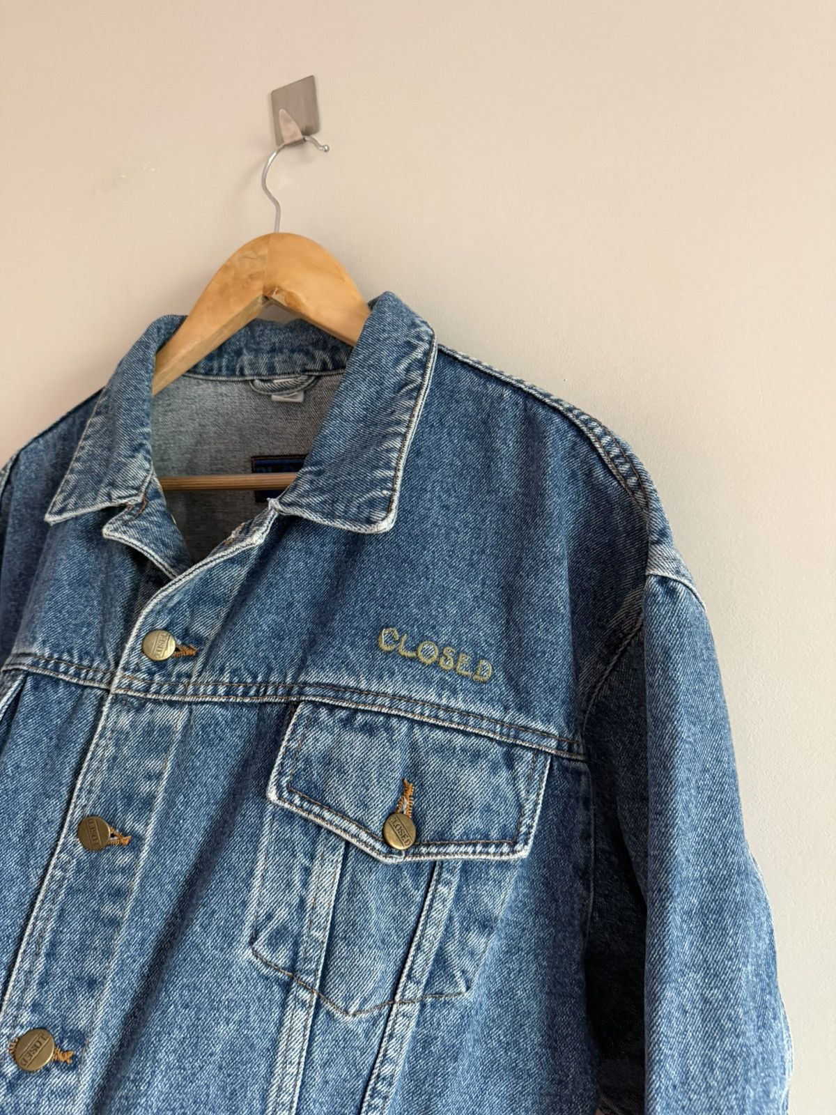 Marithe + Francois Girbaud Vintage Boxy Closed MFG Tibet Nepal Overland Denim Jacket Size XL / US 12-14 / IT 48-50 - 3 Thumbnail