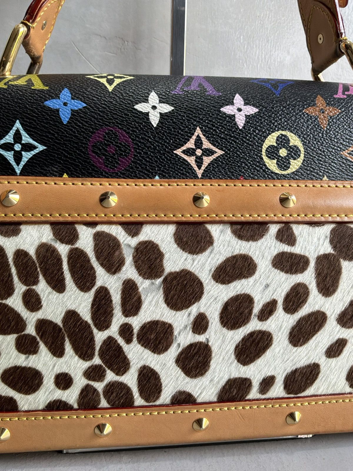 Louis Vuitton × Takashi Murakami 2003 Louis Vuitton x Murakami - SAC Rabat Dalmatian Ponyhair Size ONE SIZE - 5 Thumbnail