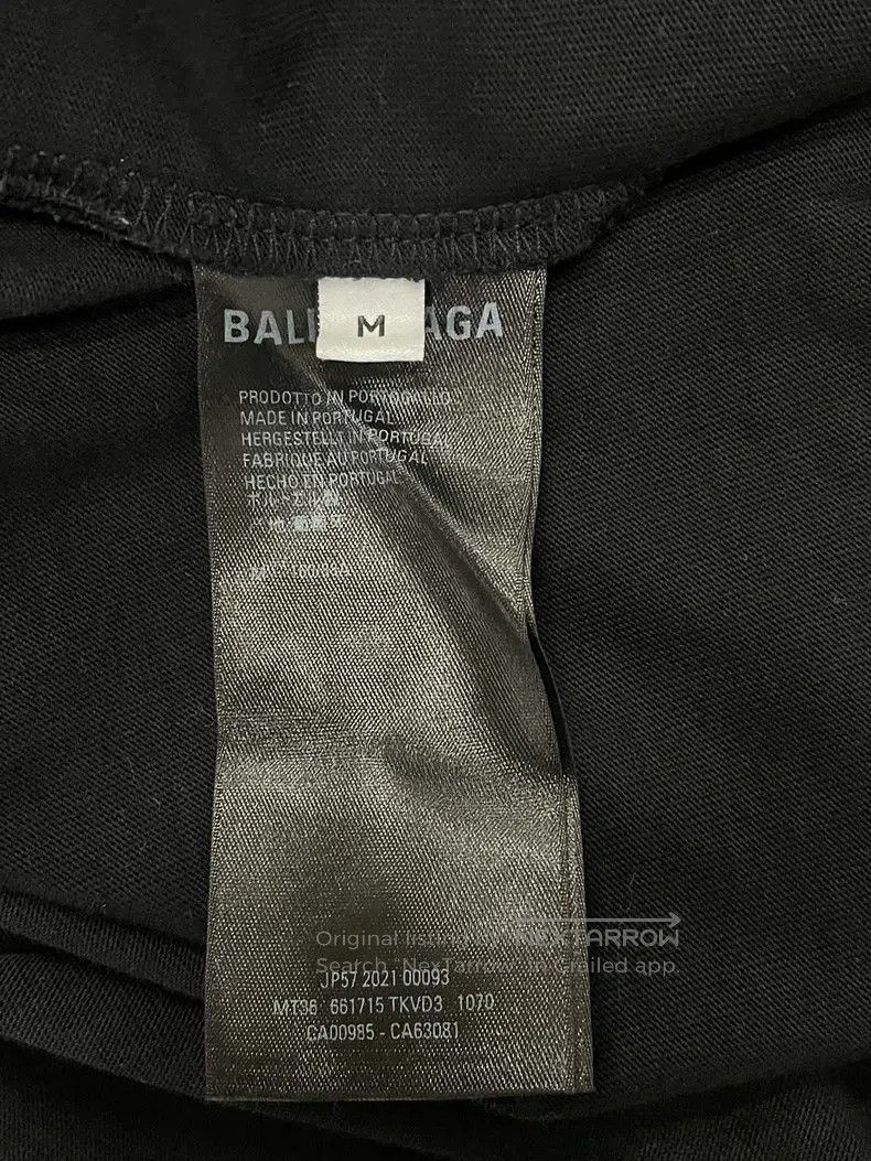 Balenciaga Balenciaga Black lettered short-sleeve T-shirt, size M Size US M / EU 48-50 / 2 - 4 Thumbnail