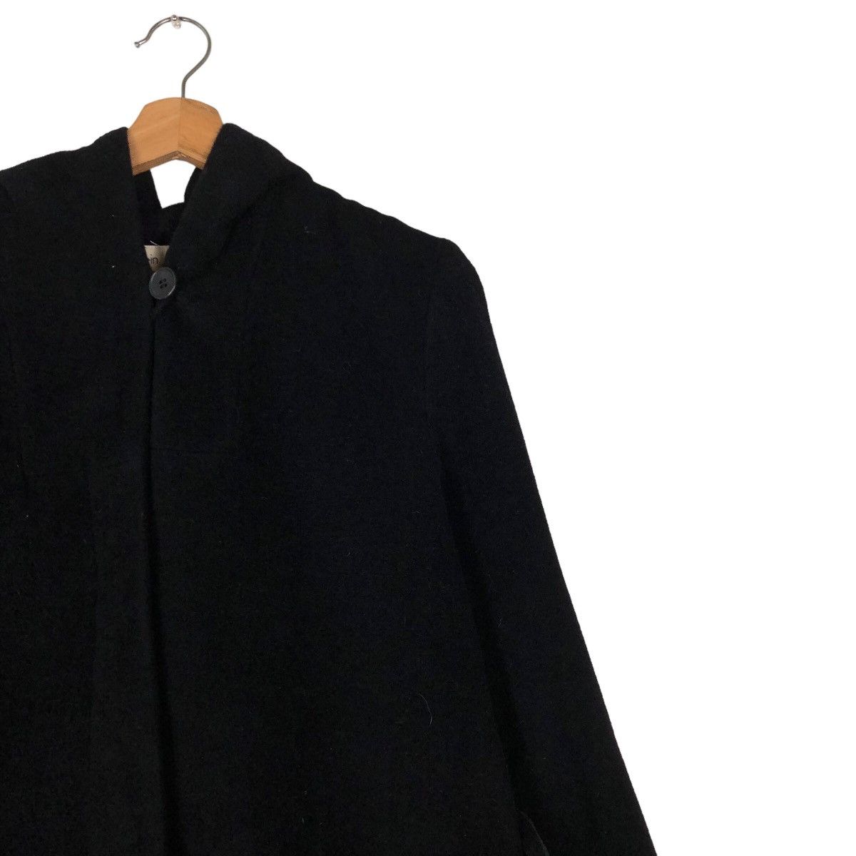 Japanese Brand 🔥Rich Black - Long Fly Wool Herringbone Calvin Klein Coats Size US M / EU 48-50 / 2 - 8 Thumbnail