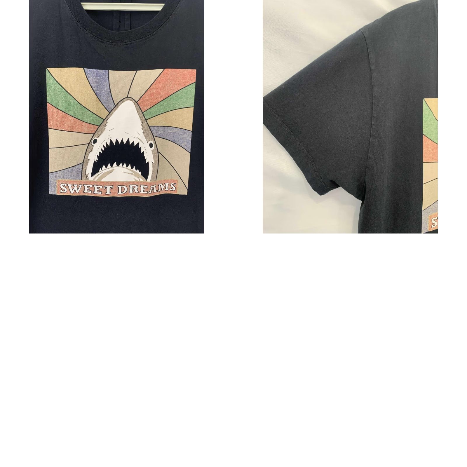 Yves Saint Laurent Saint Laurent Paris Shark Sweet Dreams Graphic T-Shirt Black XL Mens Size US XL / EU 56 / 4 - 8 Thumbnail