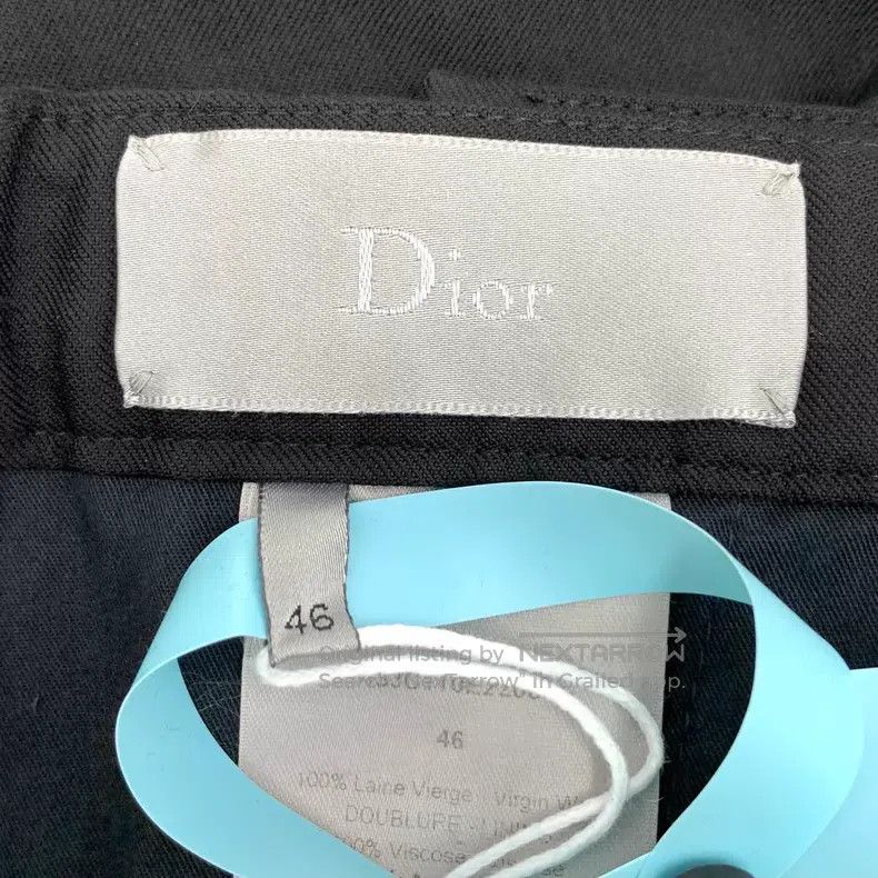 Dior Dior Black side webbing wool casual trousers Size US 30 / EU 46 - 6 Thumbnail