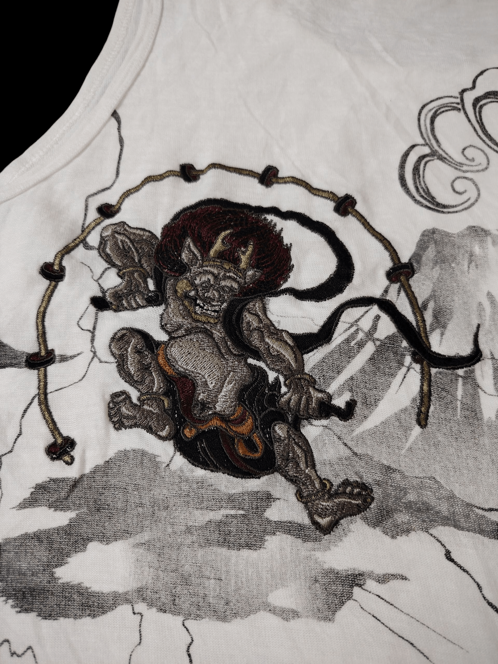 Karakuri Tamashii Karakuri tamashi Embroidered Sleeveless Tank Top Size US XL / EU 56 / 4 - 9 Thumbnail