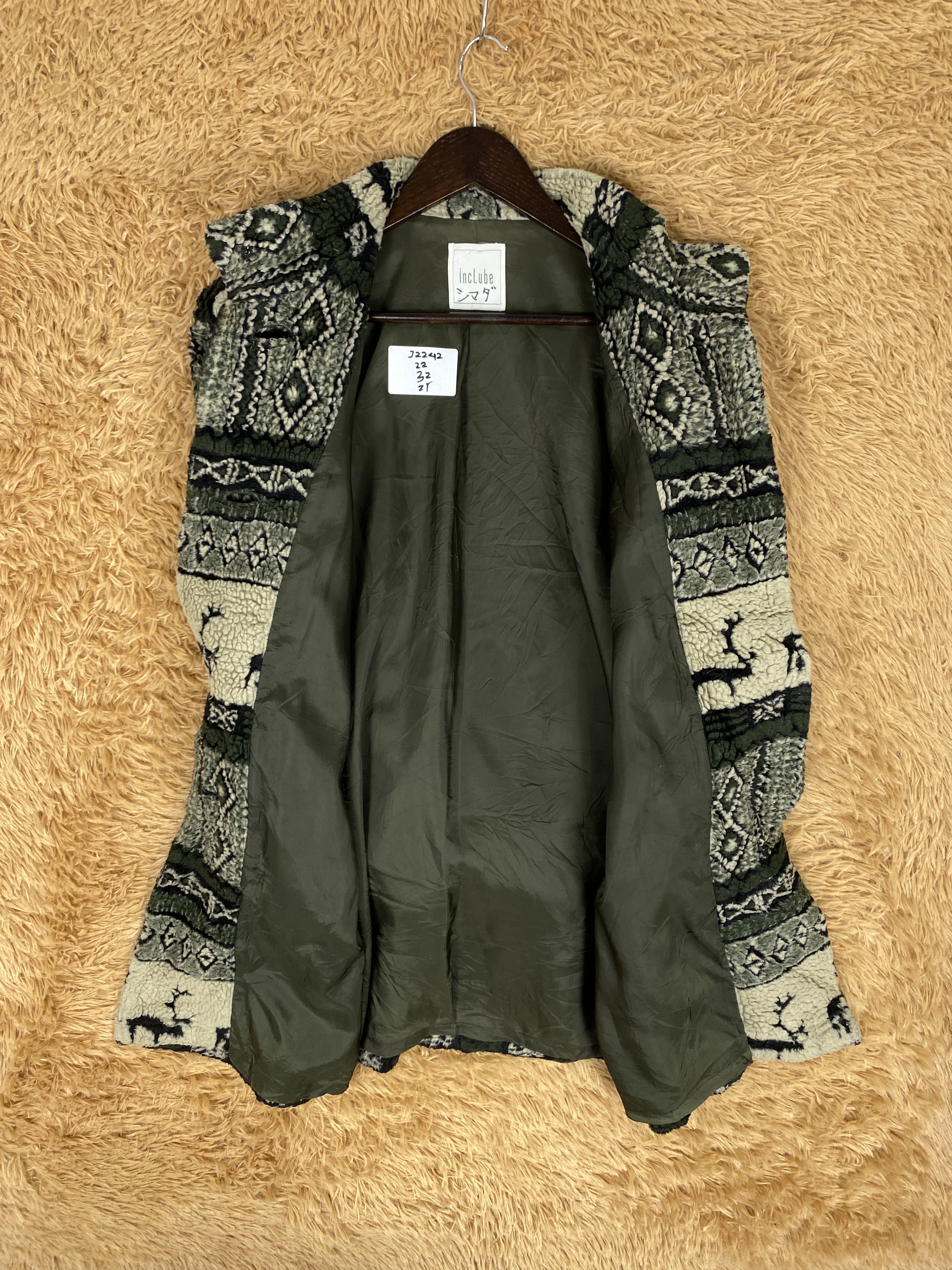 Japanese Brand Vintage Include Native Pattern Wool Long Jacket J2242 Size US S / EU 44-46 / 1 - 6 Thumbnail