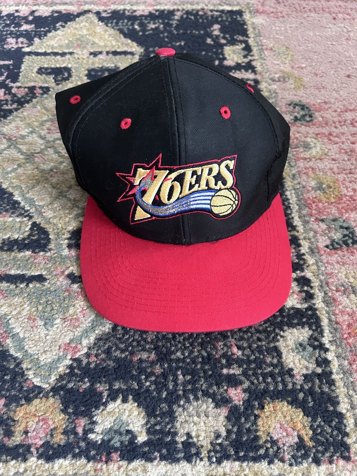 NBA VTG Philadelphia 76ers Snapback Hat Logo 7 Size ONE SIZE - 1 Thumbnail