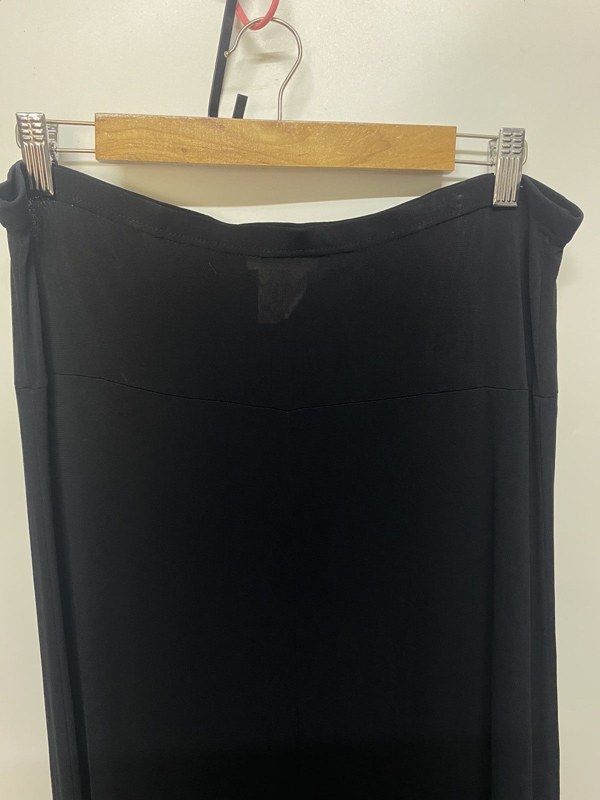 Designer Aguis Paris Midi Skirt Black Made in France Size 34" / US 12 / IT 48 - 7 Thumbnail