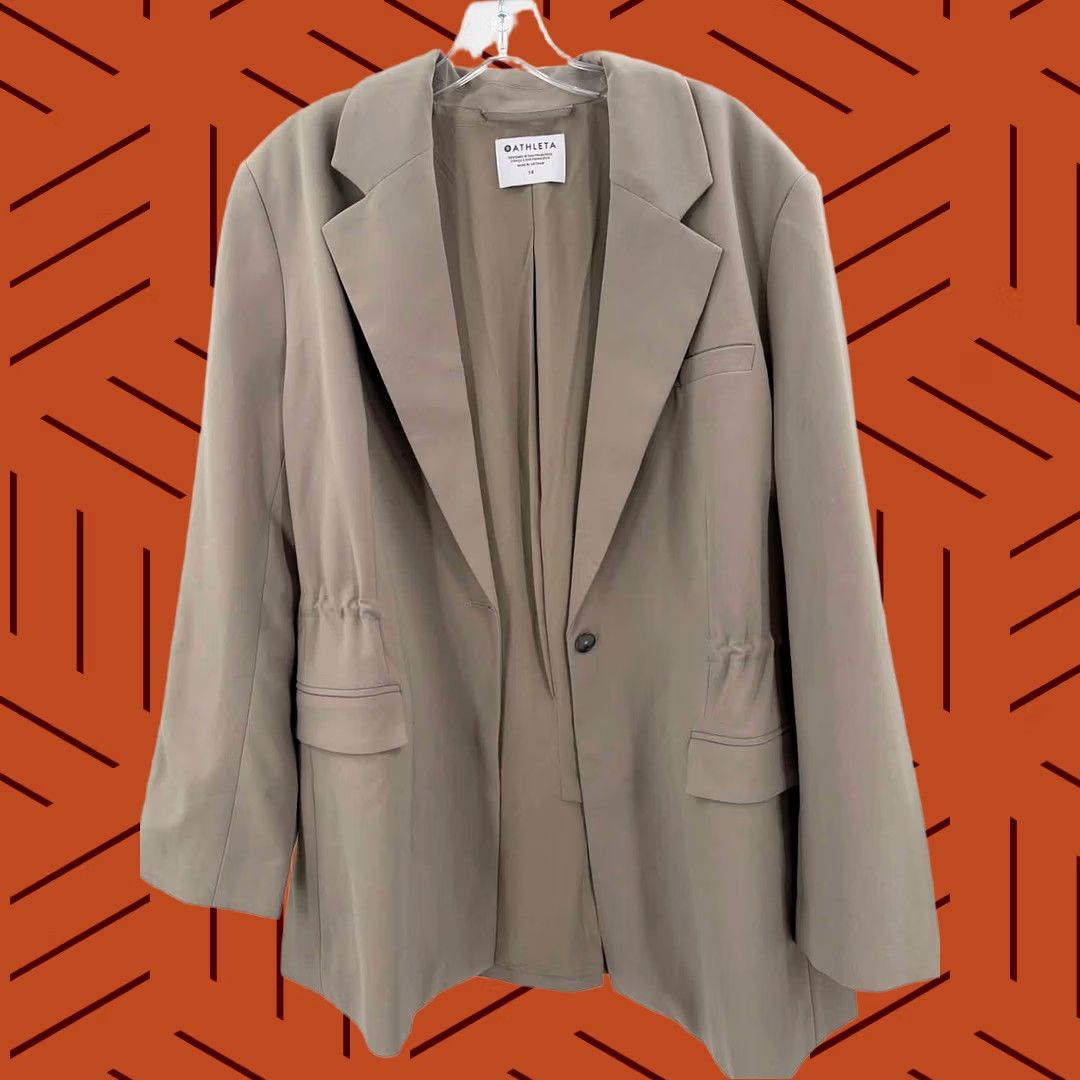 Athleta Athleta Grey Size 14 Blazer Size XL / US 12-14 / IT 48-50 - 1 Thumbnail