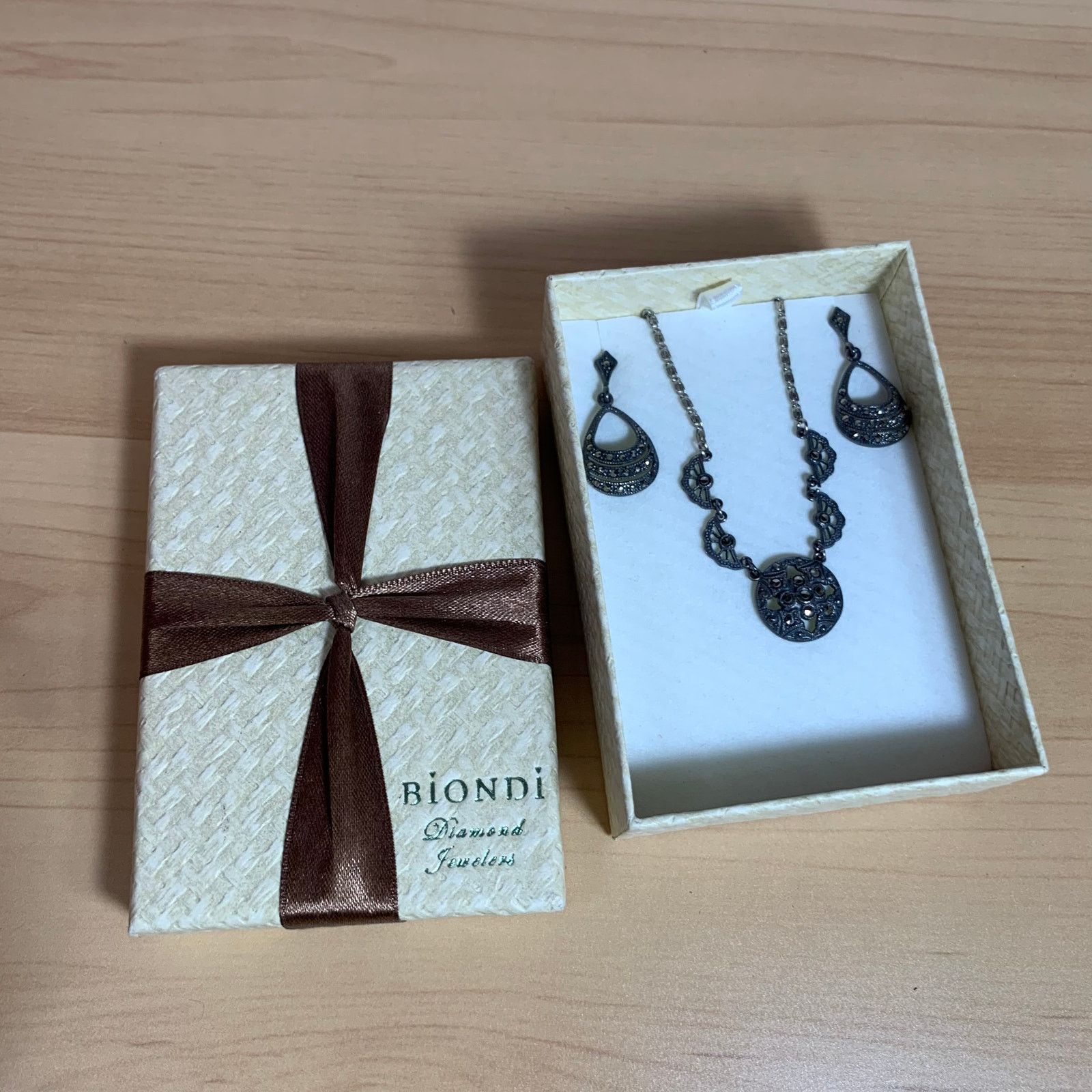 Other Biondi Sterling Silver 925 Necklace with Earring Size ONE SIZE - 1 Thumbnail