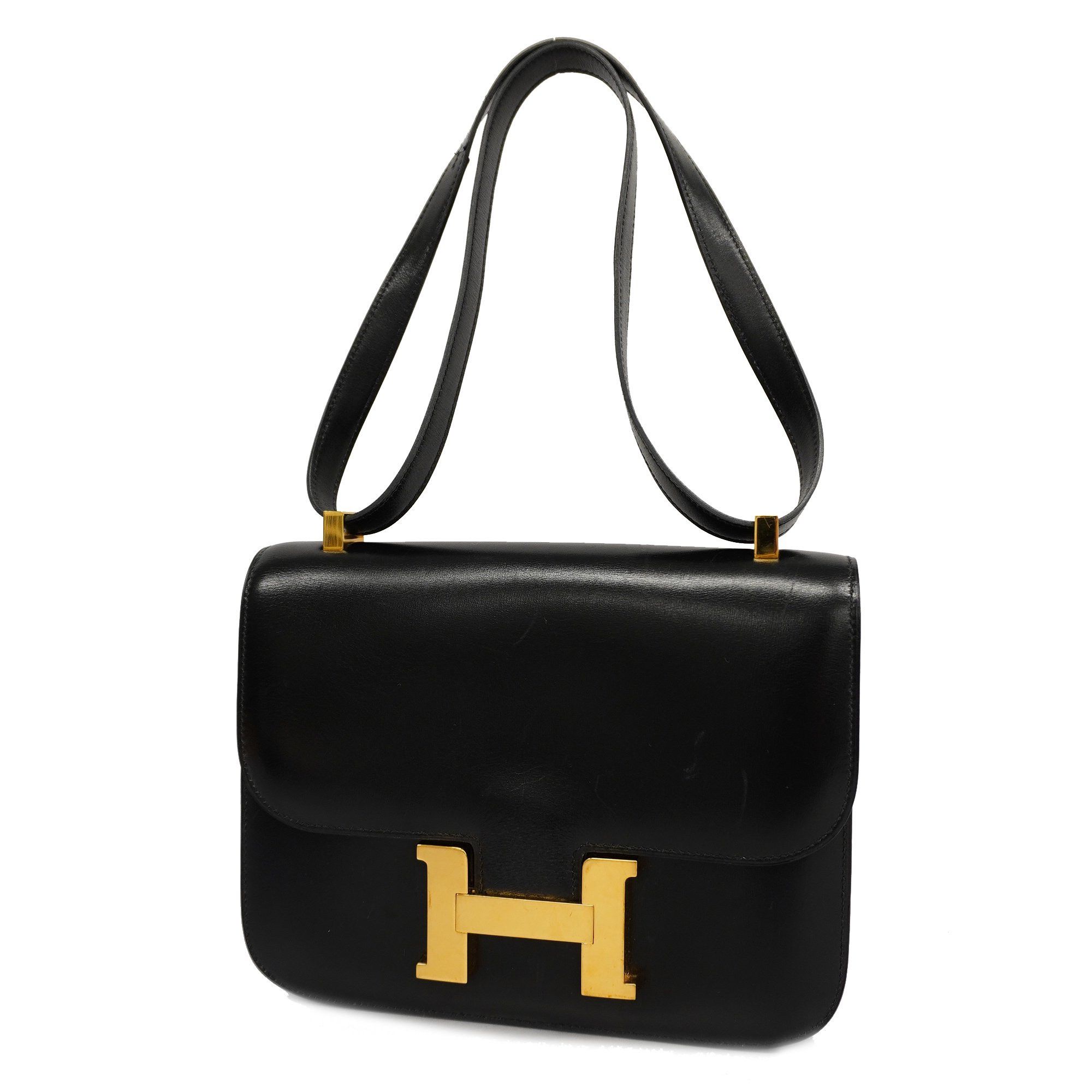 Hermes Rouge H Box Calf Vintage Constance 23