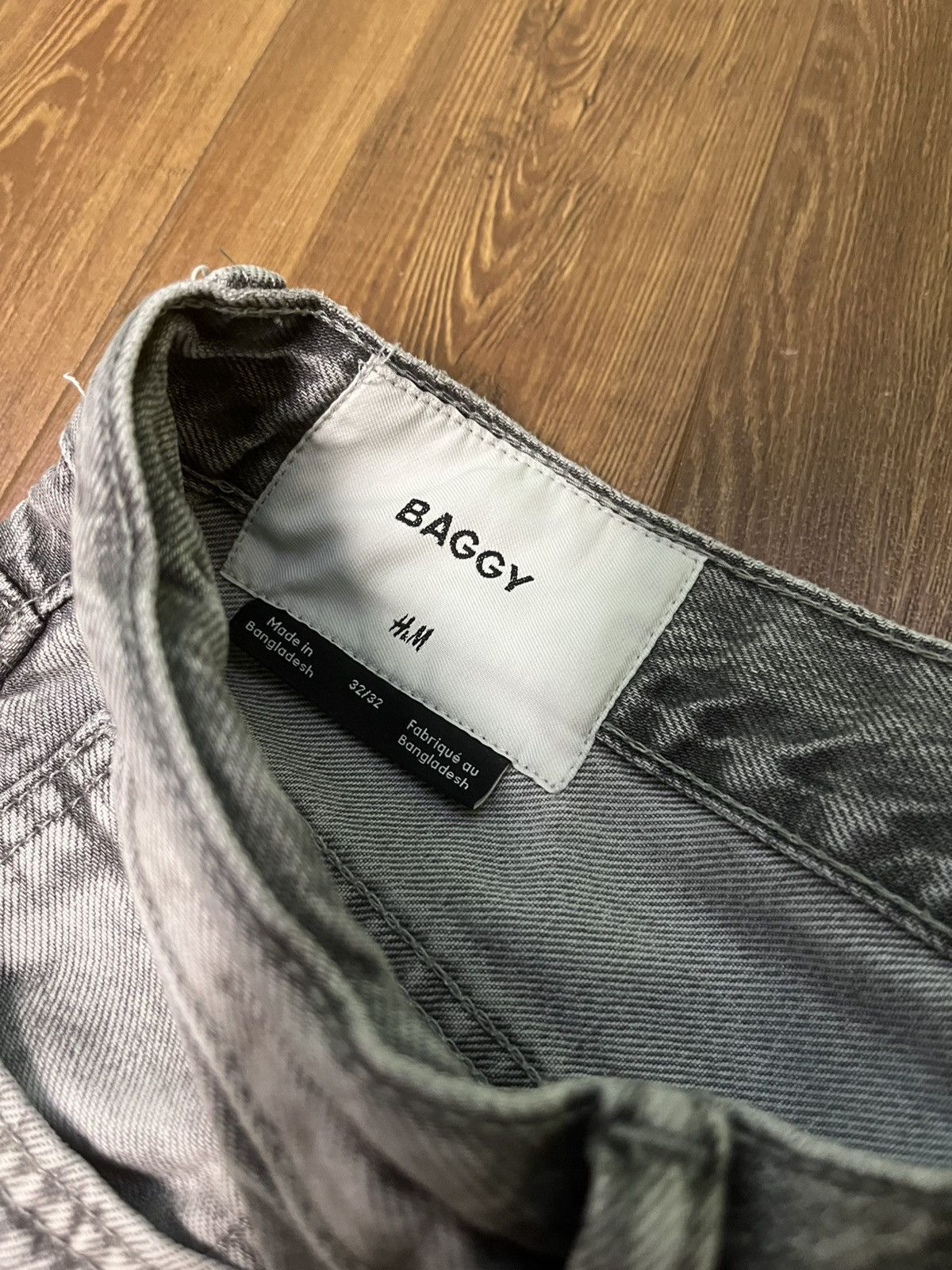 H&M GREY H&M BAGGY JEANS SIZE 32’’ Size US 32 / EU 48 - 2 Thumbnail