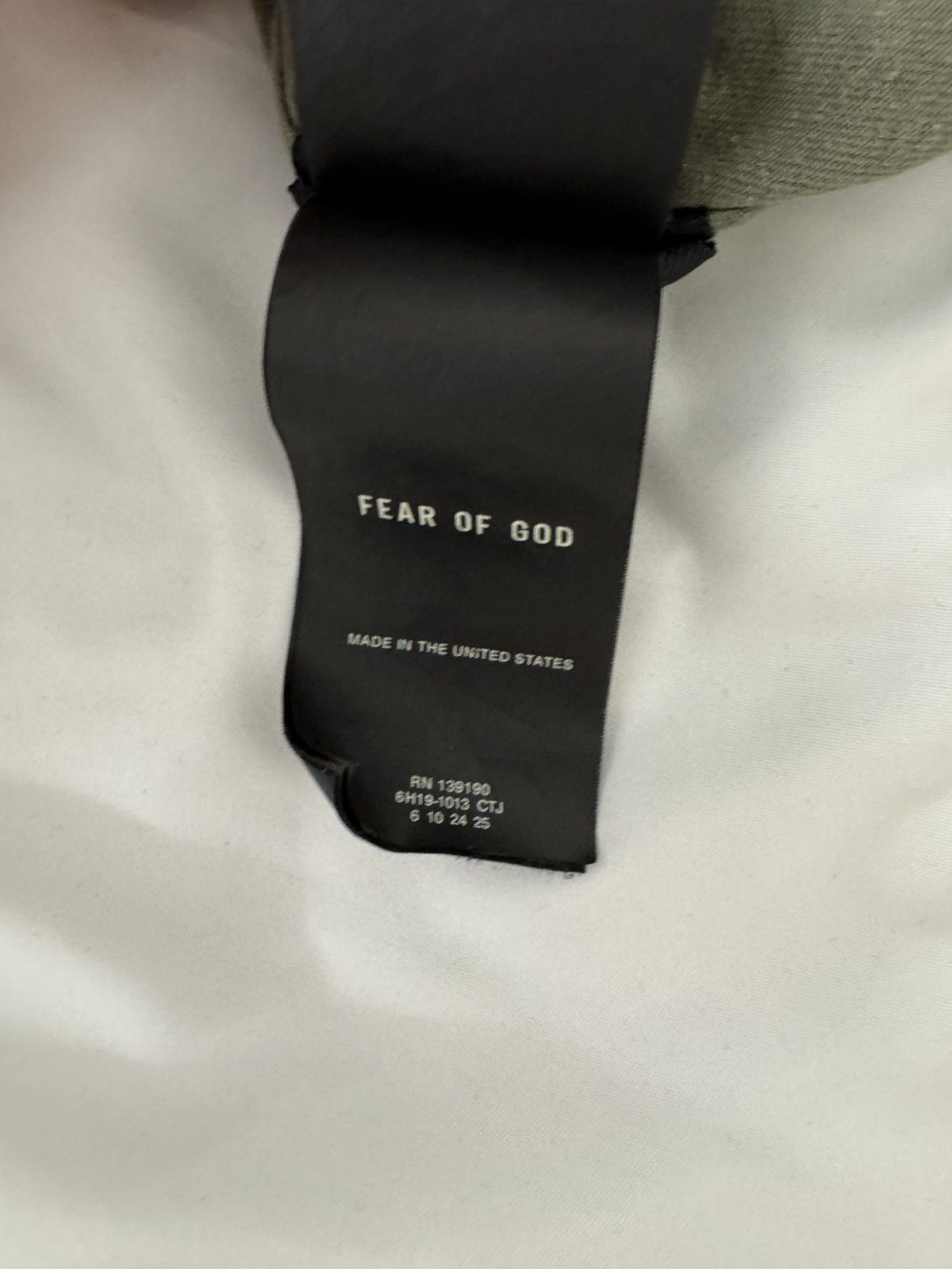 Fear of God Fear of God Sixth Collection Green FG Tee Size US XS / EU 42 / 0 - 9 Thumbnail