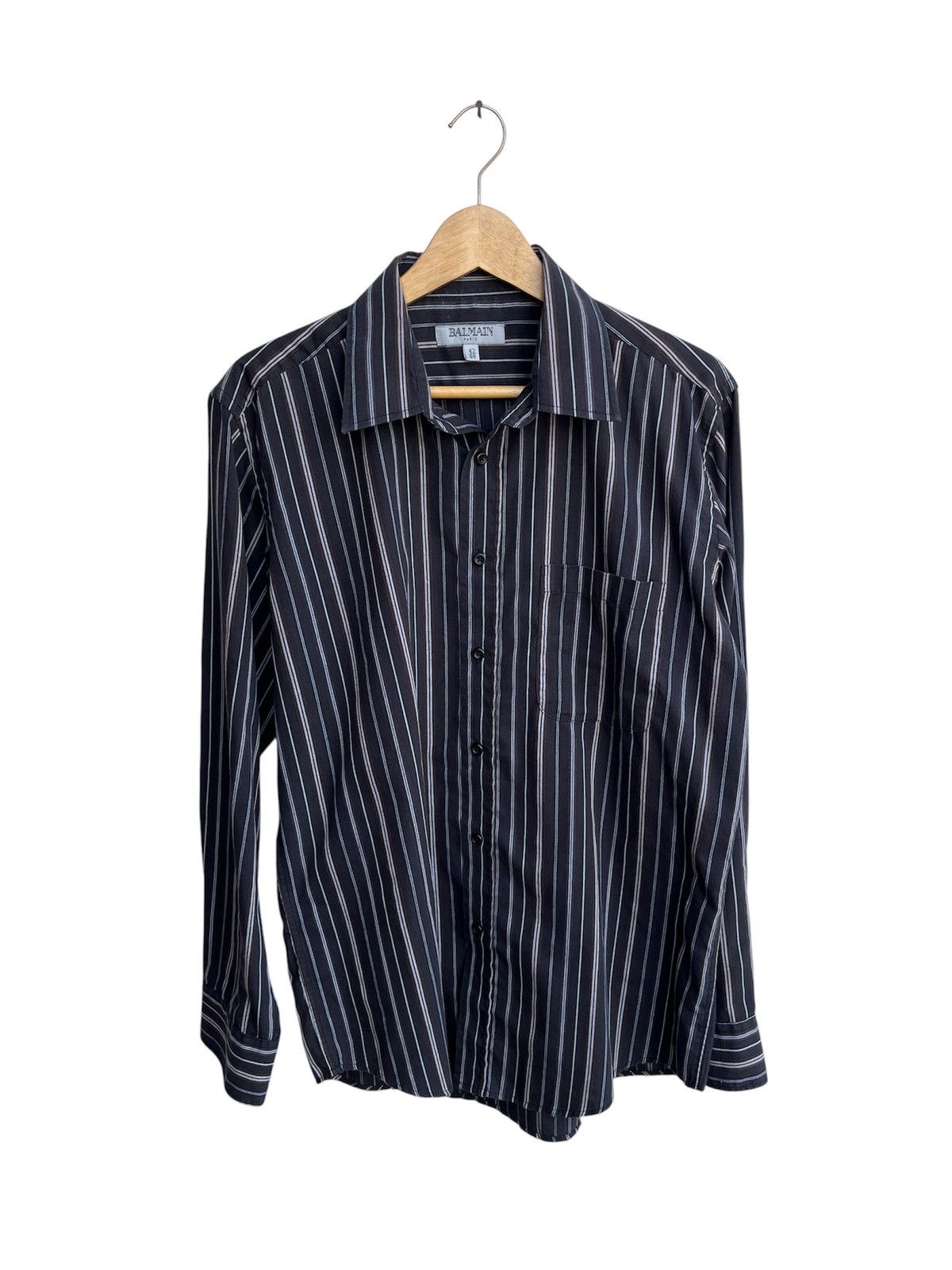 Balmain Vintage Balmain Stripe Longsleve Size US M / EU 48-50 / 2 - 1 Thumbnail