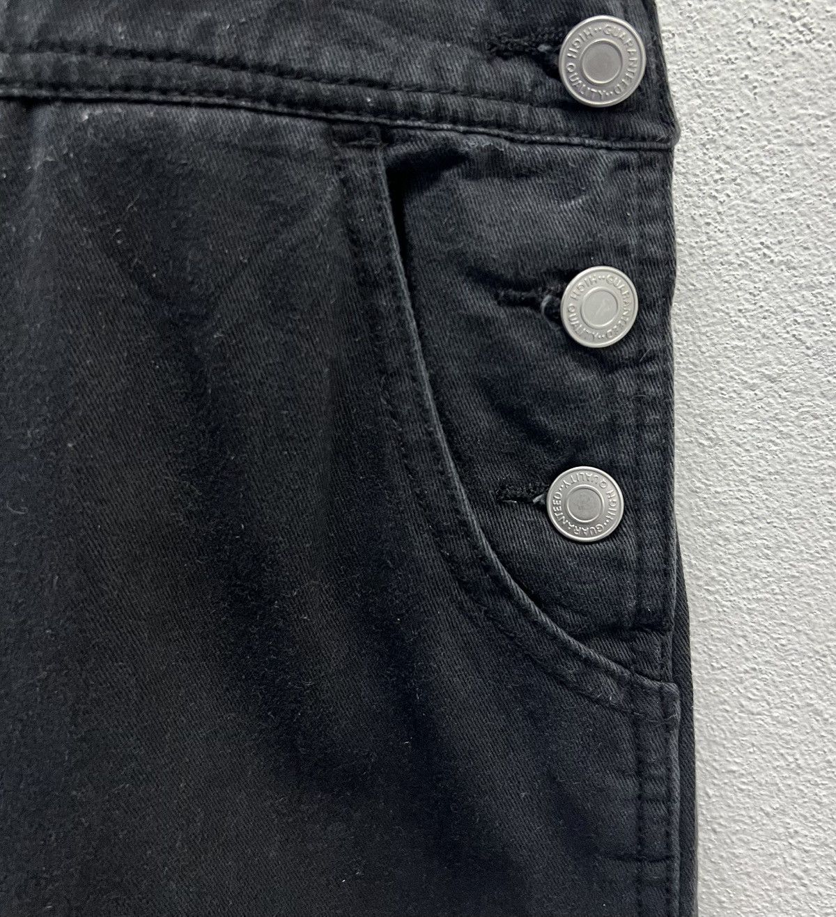 Japanese Brand × Vintage Vintage Y2K Style COZZA Black Cotton Overalls - Size L Size US 33 - 8 Thumbnail