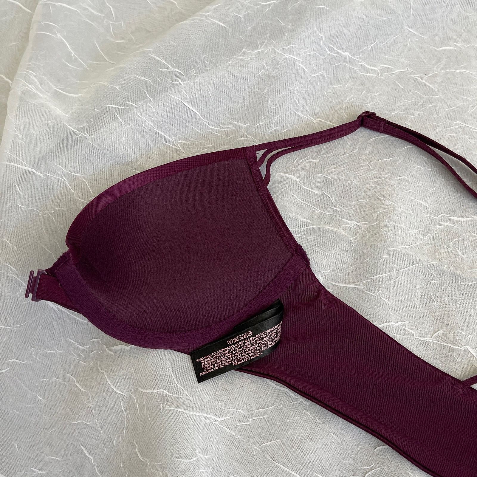 Victoria's Secret Victoria’s Secret Very Sexy Push Up Purple Gold 32 A NWT Size ONE SIZE - 14 Thumbnail