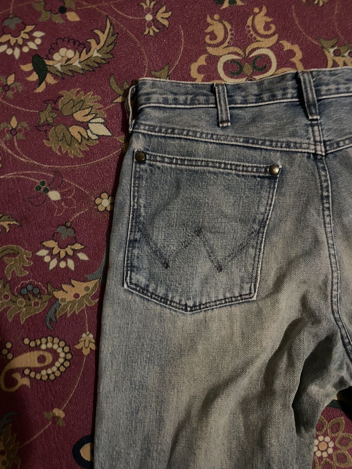 Japanese Brand Vintage Wrangler Bootcut Distressed Faded Denim Size US 31 - 6 Thumbnail