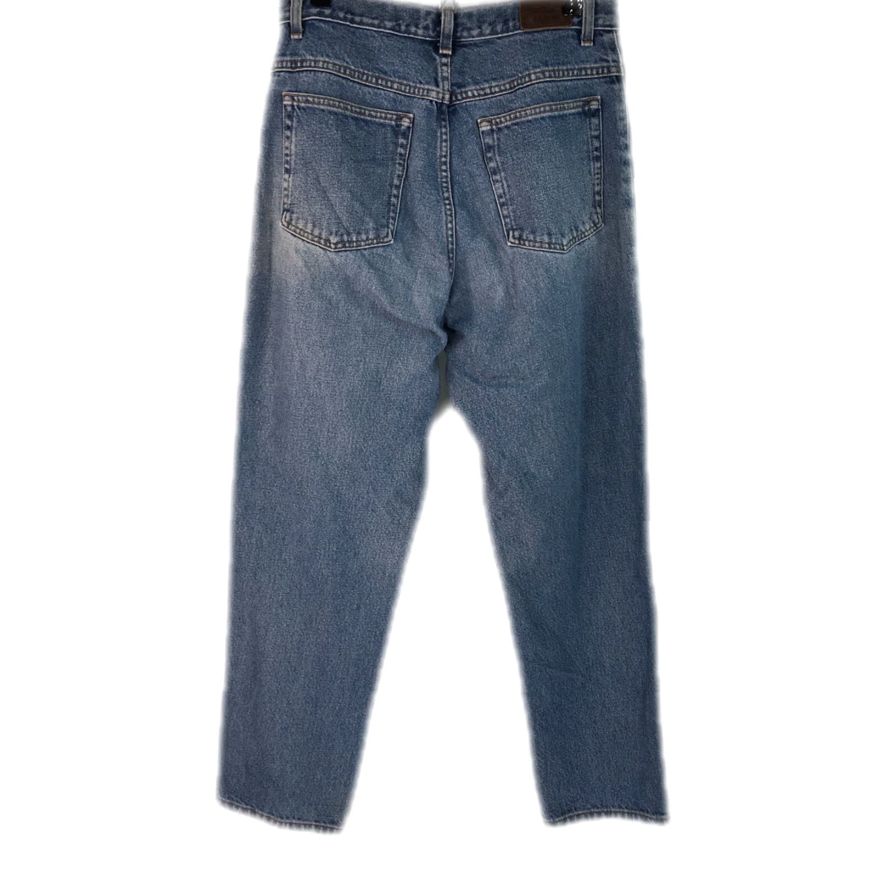 Vintage LL Bean Classic Fit Straight Jeans Womens Blue High Rise 30X30 Size 12 Denim 100% Cotton Regular Modern Classic Size 34" / US 12 / IT 48 - 2 Thumbnail