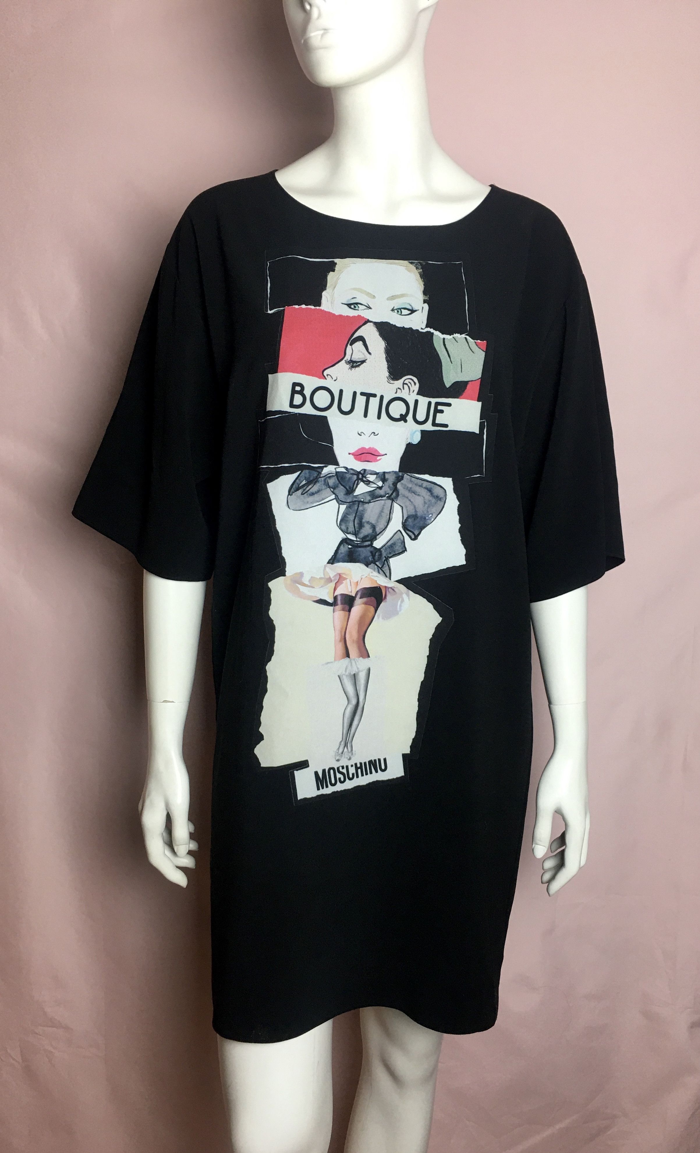 Moschino Moschino Boutique Printed Loose Fitting Dress US 8 Size M / US 6-8 / IT 42-44 - 3 Thumbnail