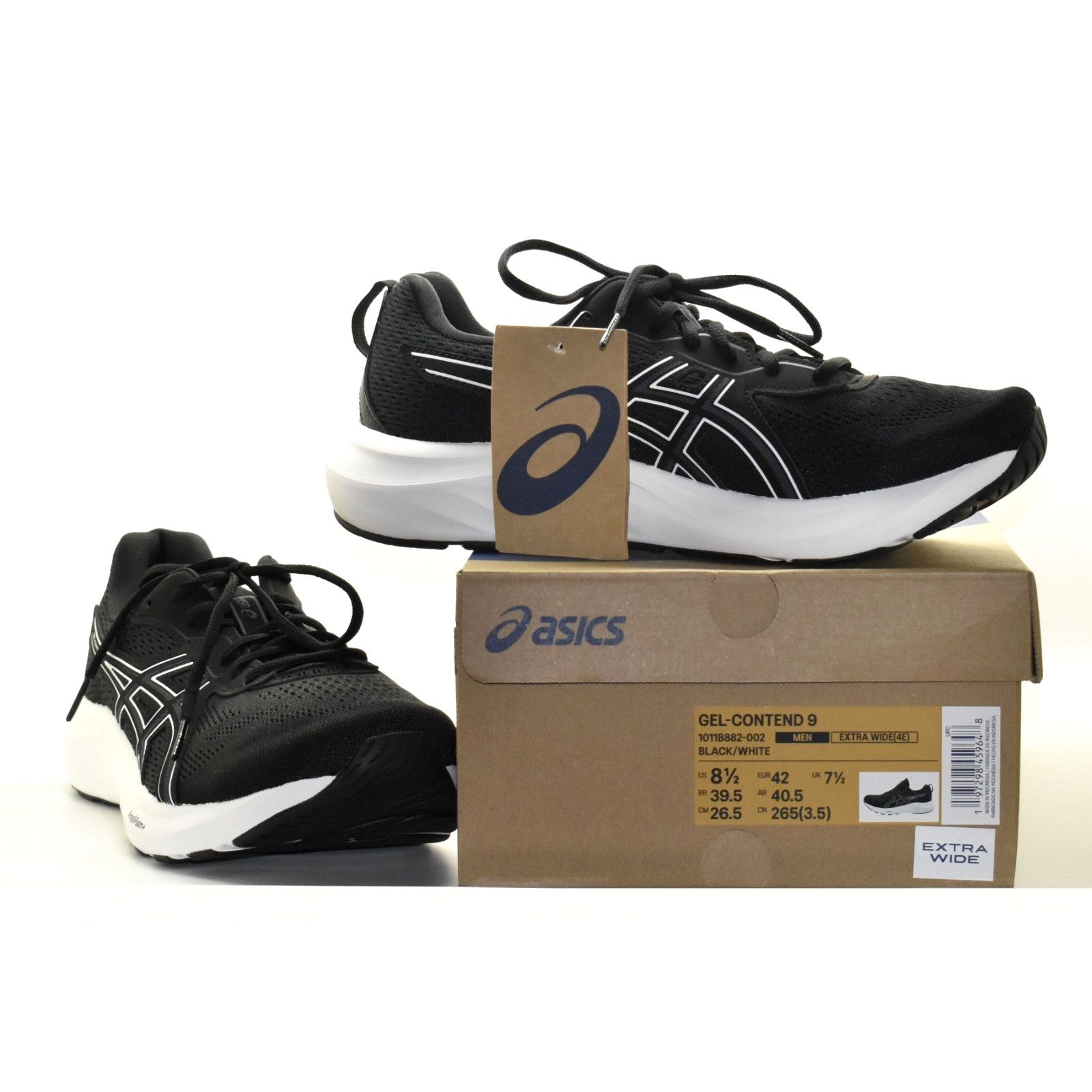 Asics NIB ASICS Gel-Contend 9 Extra Wide Sneakers 1011B882-002 8.5 Size US 8.5 / EU 41-42 - 1 Thumbnail