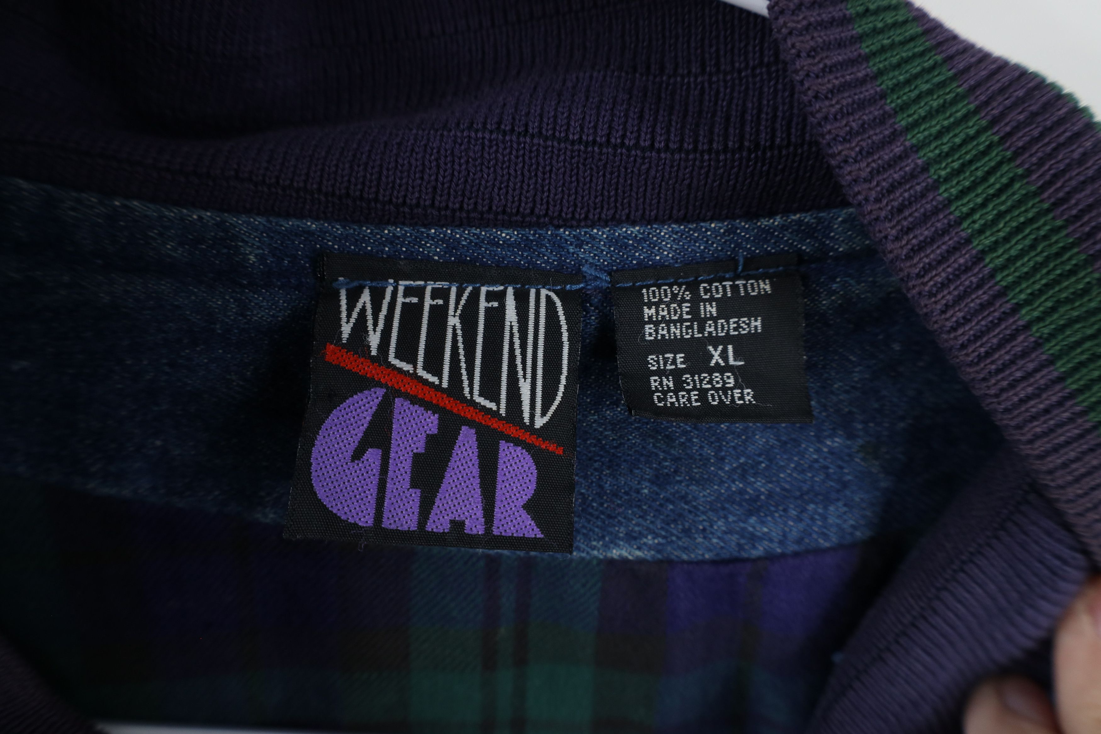 Vintage Vintage 90s Streetwear Lined Denim Jean Varsity Jacket Size US XL / EU 56 / 4 - 9 Thumbnail
