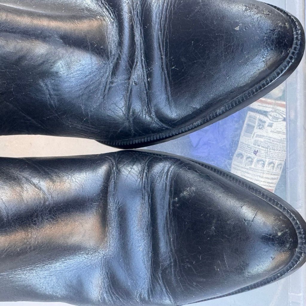 Harley Davidson Harley-Davidson Black Studded Heeled Boots Size 10 Size US 10 / IT 40 - 3 Thumbnail
