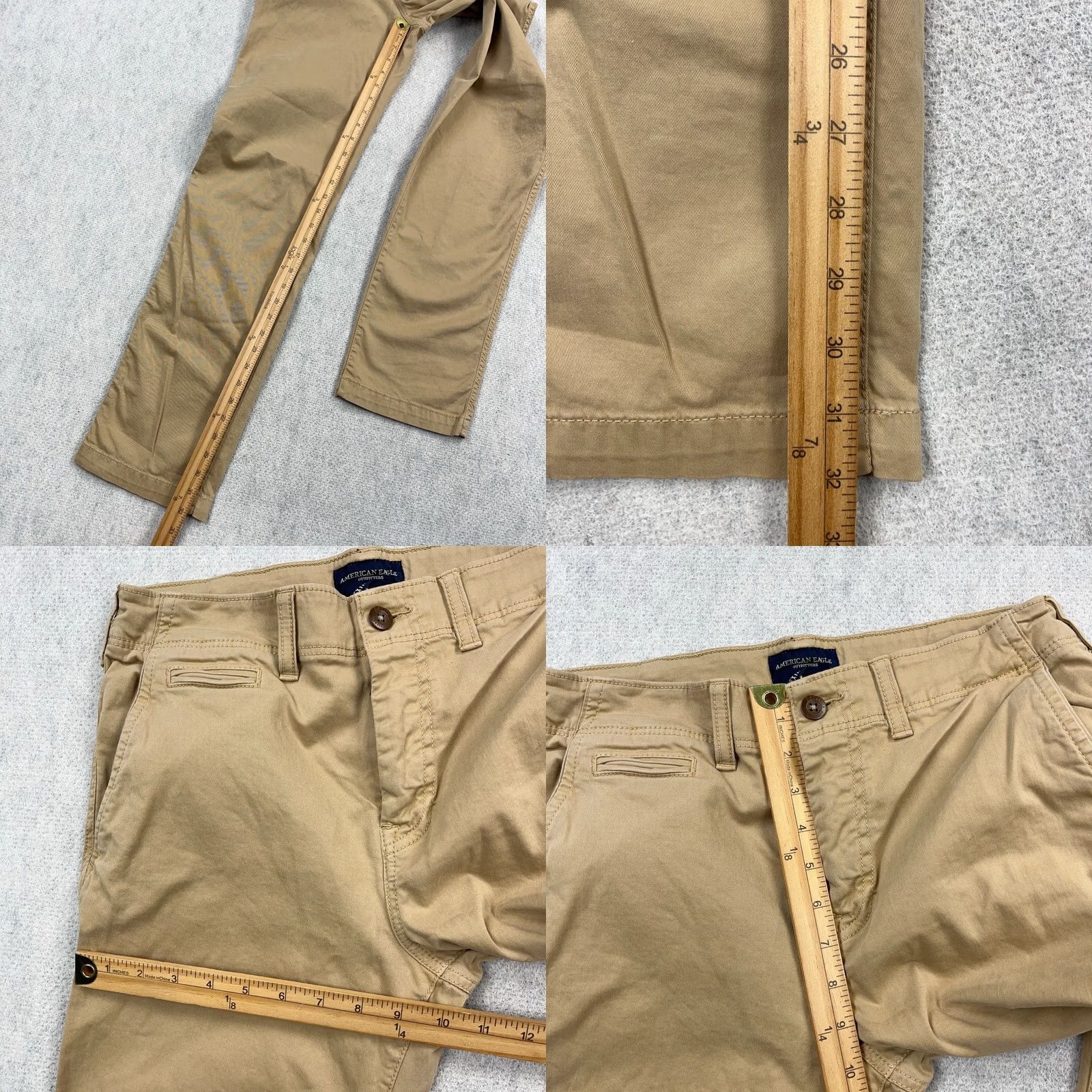 American Eagle Outfitters American Eagle Pants Men 30x34 Brown Chino Relaxed Straight Khaki Dress Slacks C Size US 30 / EU 46 - 8 Thumbnail