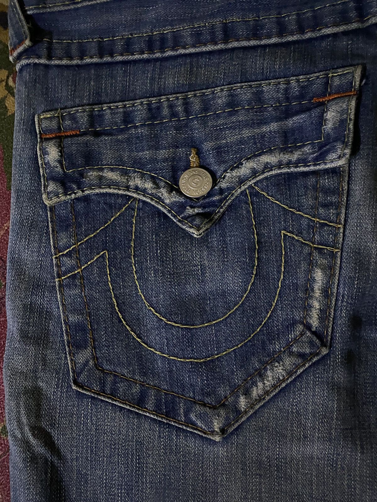 Jean × True Religion 🔥FLARE🔥TRUE RELIGION Flare Distressed Denim Size US 33 - 4 Thumbnail
