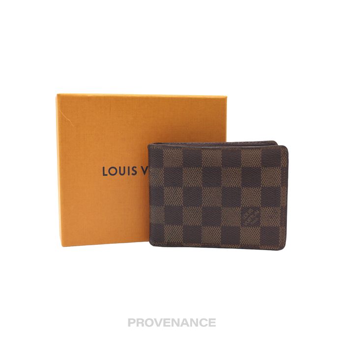 Louis Vuitton Damier Ebene Canvas Multiple Bifold Wallet Louis