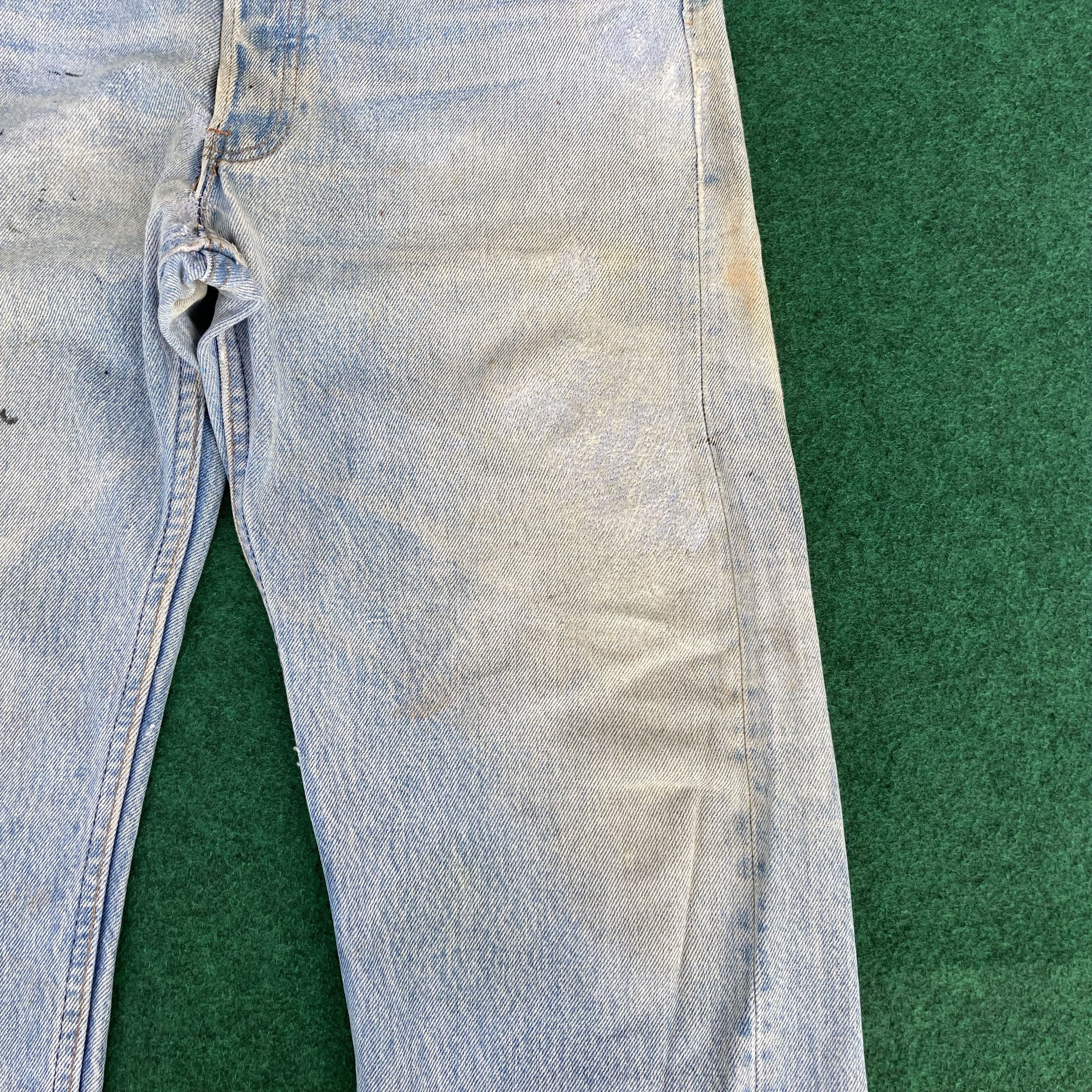 Levi's × Vintage Vtg Levis 501 Faded Stains Ripped Jeans Sz 31 Denim Jeans Size US 31 - 8 Thumbnail