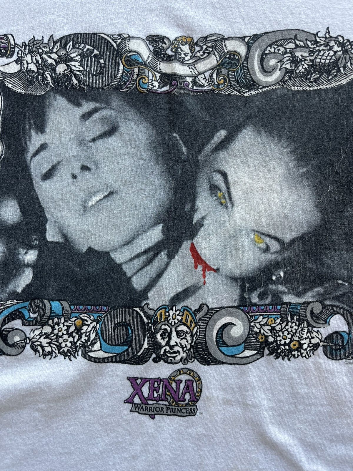 Vintage Vintage XENA WARRIORS PRINCESS 90’s Movie Film Tshirt Size US XL / EU 56 / 4 - 8 Thumbnail